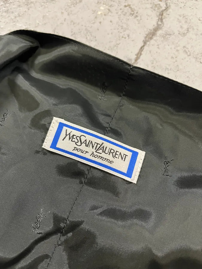 Yves Saint Laurent Velvet Erosion Black Vest mCoTnLb 7
