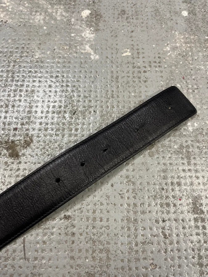 Yves Saint Laurent YSL Graffiti Black Leather Belt (OS) bfafsyi 7