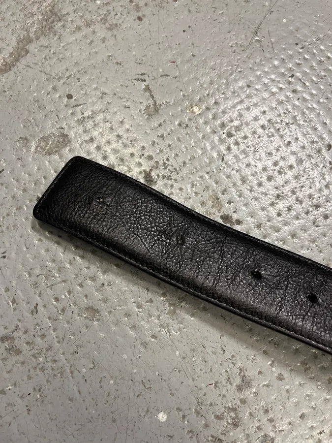 Yves Saint Laurent YSL Graffiti Black Leather Belt (OS) bfafsyi 9