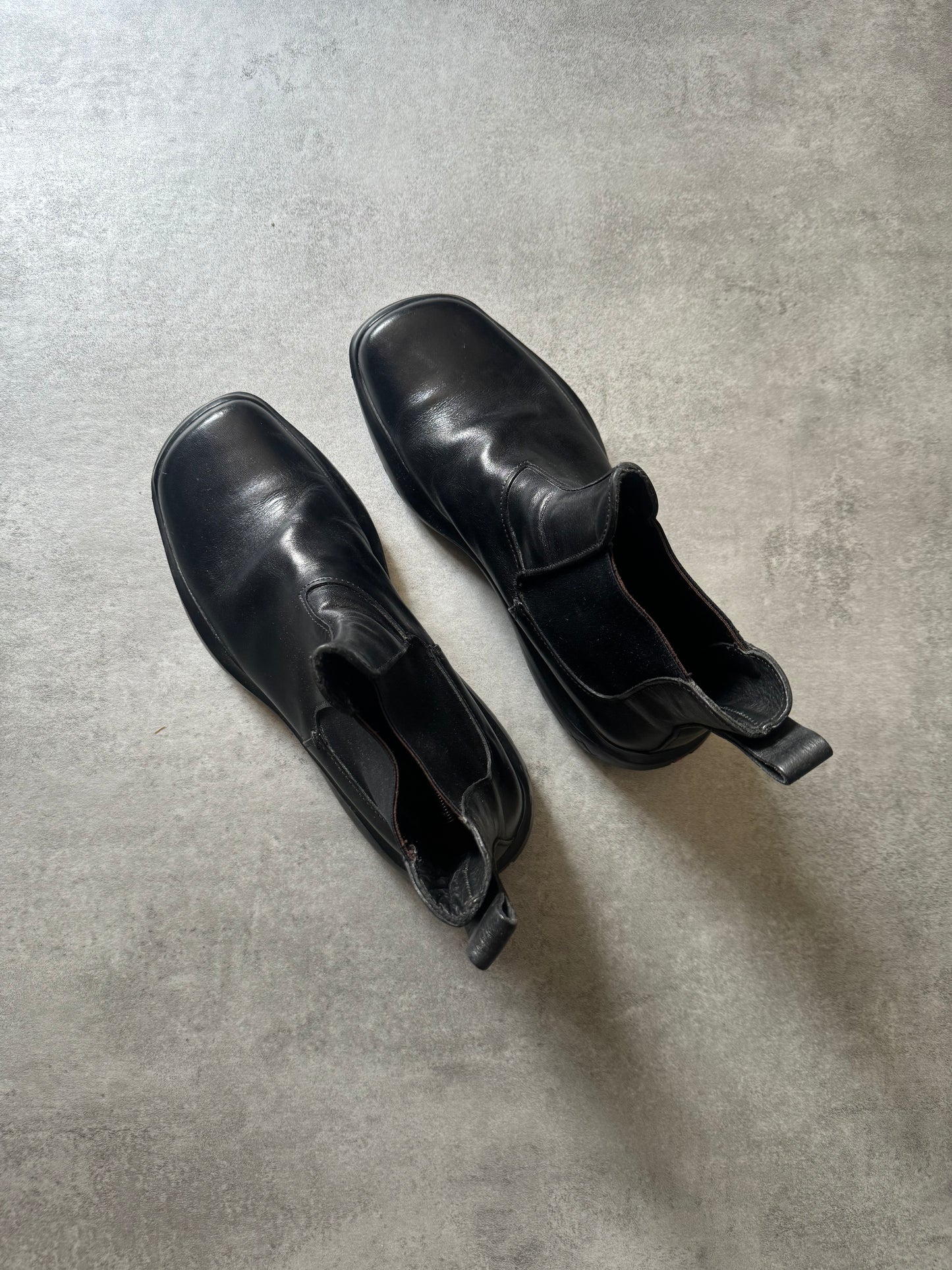 FW1999 Prada Ankle Black Leather Boots  (42,5) - 6