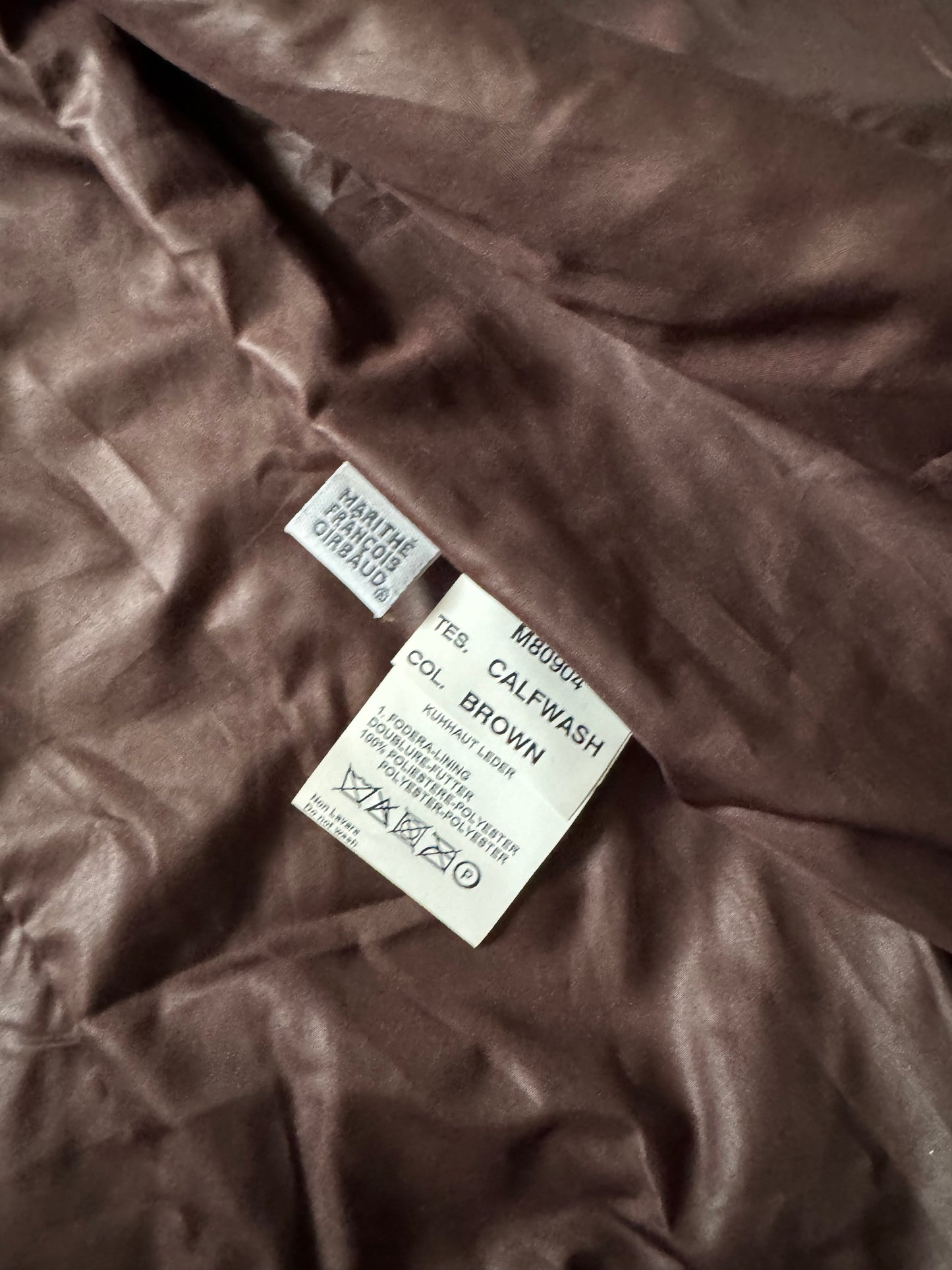 2000s Marithé + François Girbaud Calfwash Asymmetrical Shearling Leather Jacket (S) - 10
