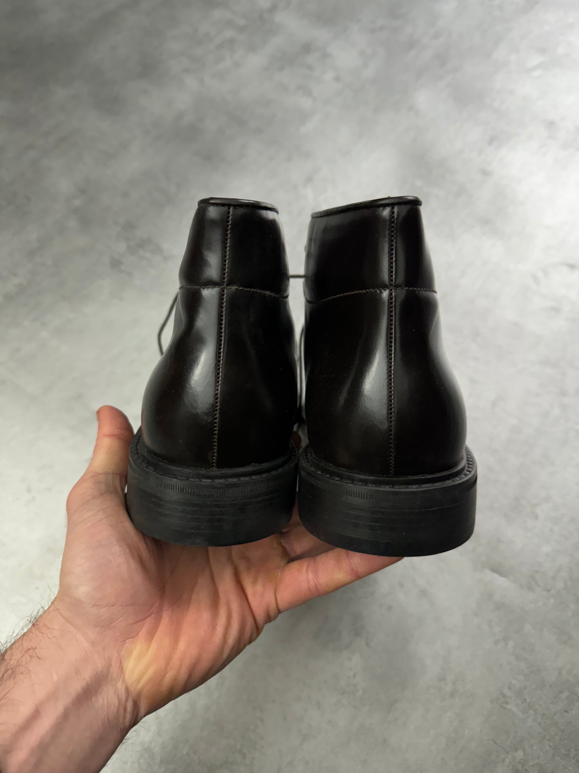 2000s Prada Soft Premium Dark Leather Boots (43) - 4