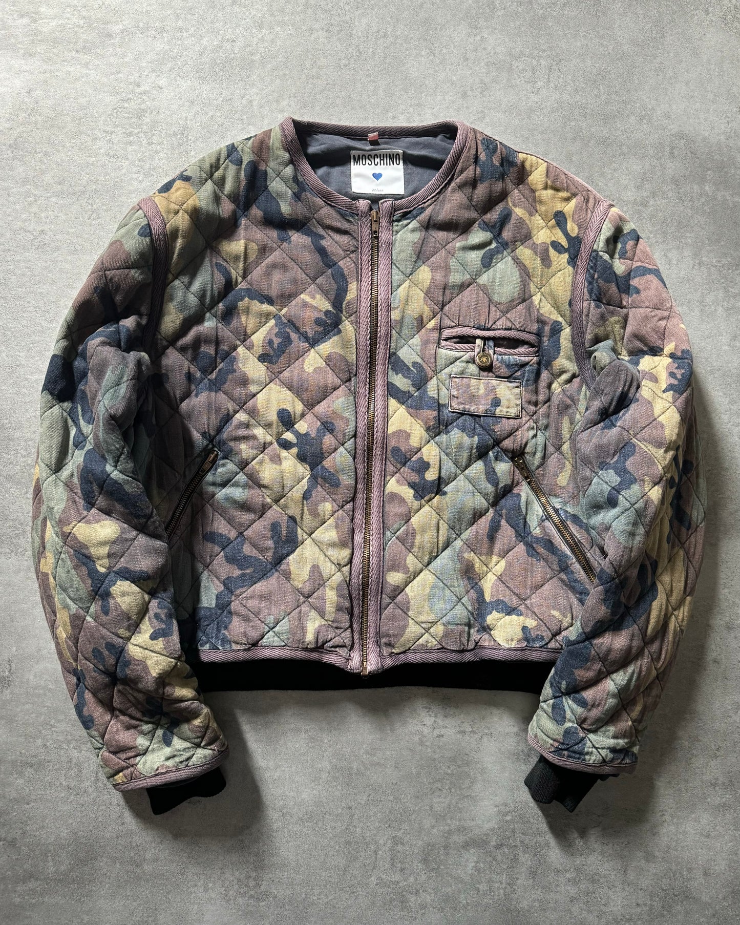 1990s Moschino Military Cozy Bomber Jacket  (S) - 9