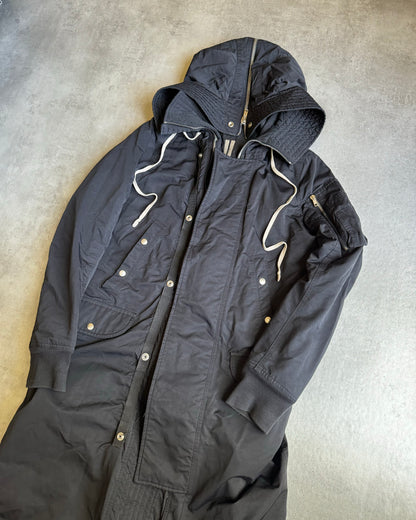 SS2018 Rick Owens DRKSHDW Black Parka Jacket (S) - 6