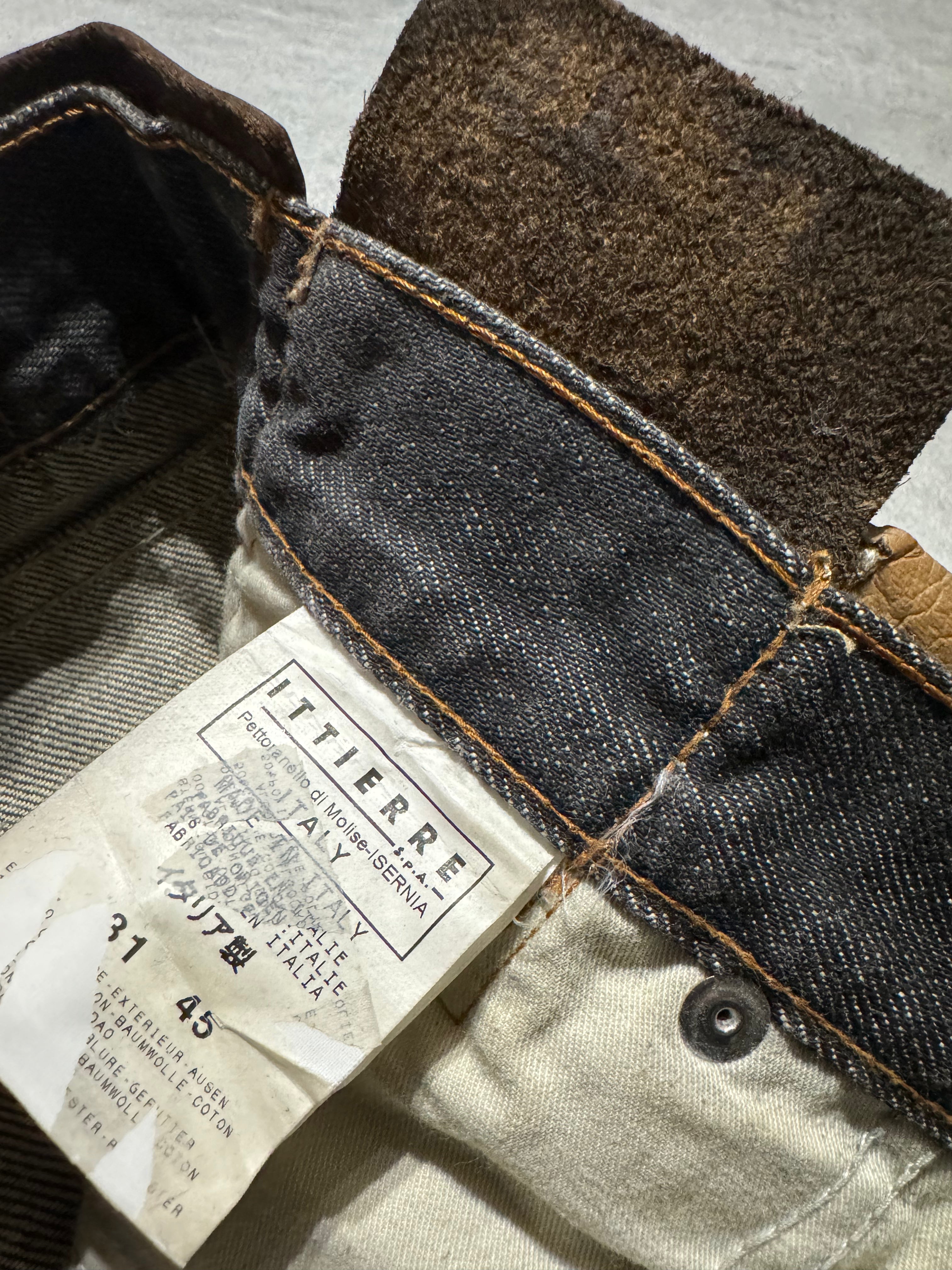 AW2003 Dolce & Gabbana 10 Tags Denim Raw Grey Jeans (M) - 5