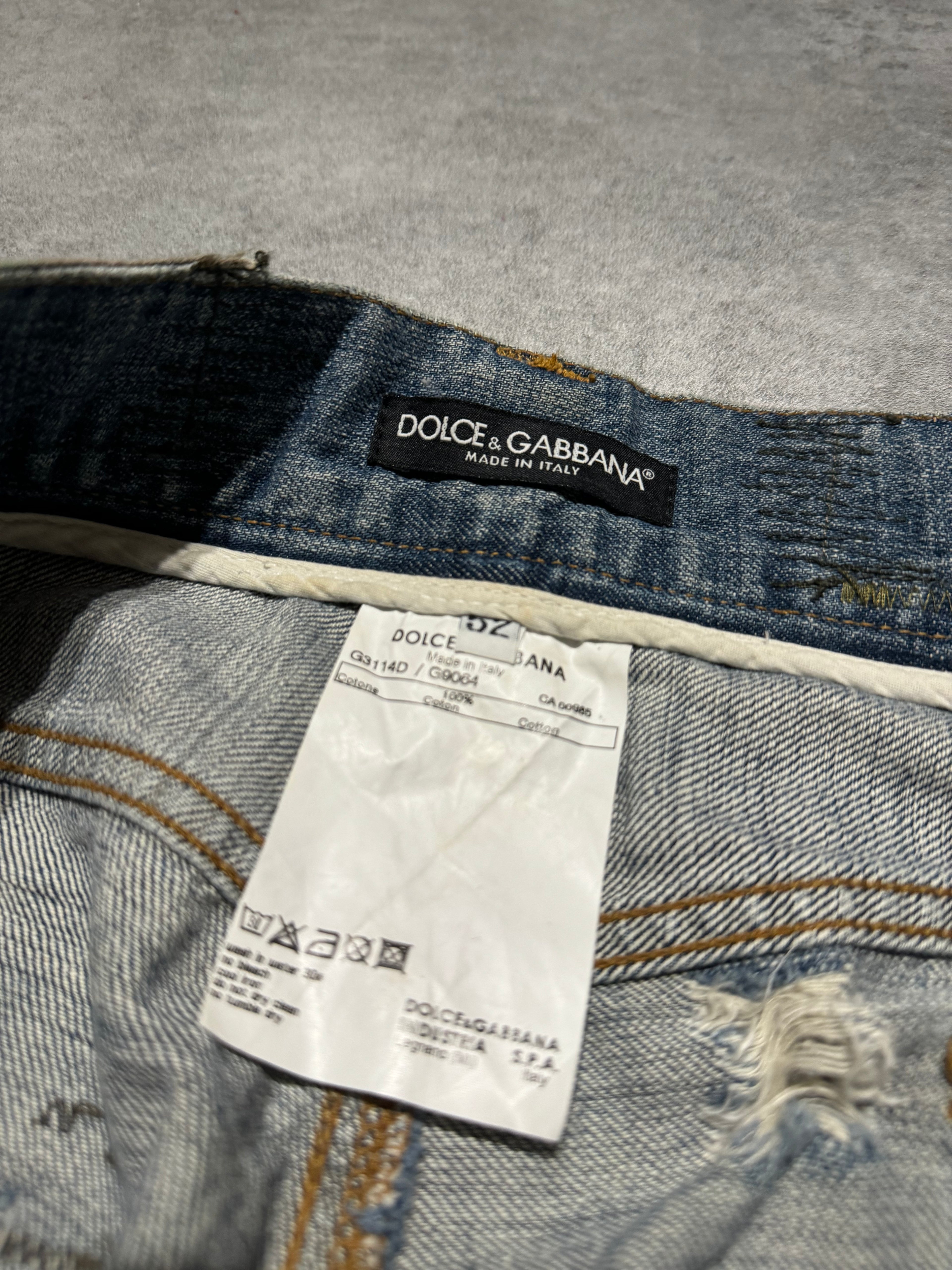 FW2005 Dolce & Gabbana Hybride Camo Multi Pockets Rebel Denim Jeans (XL) - 6