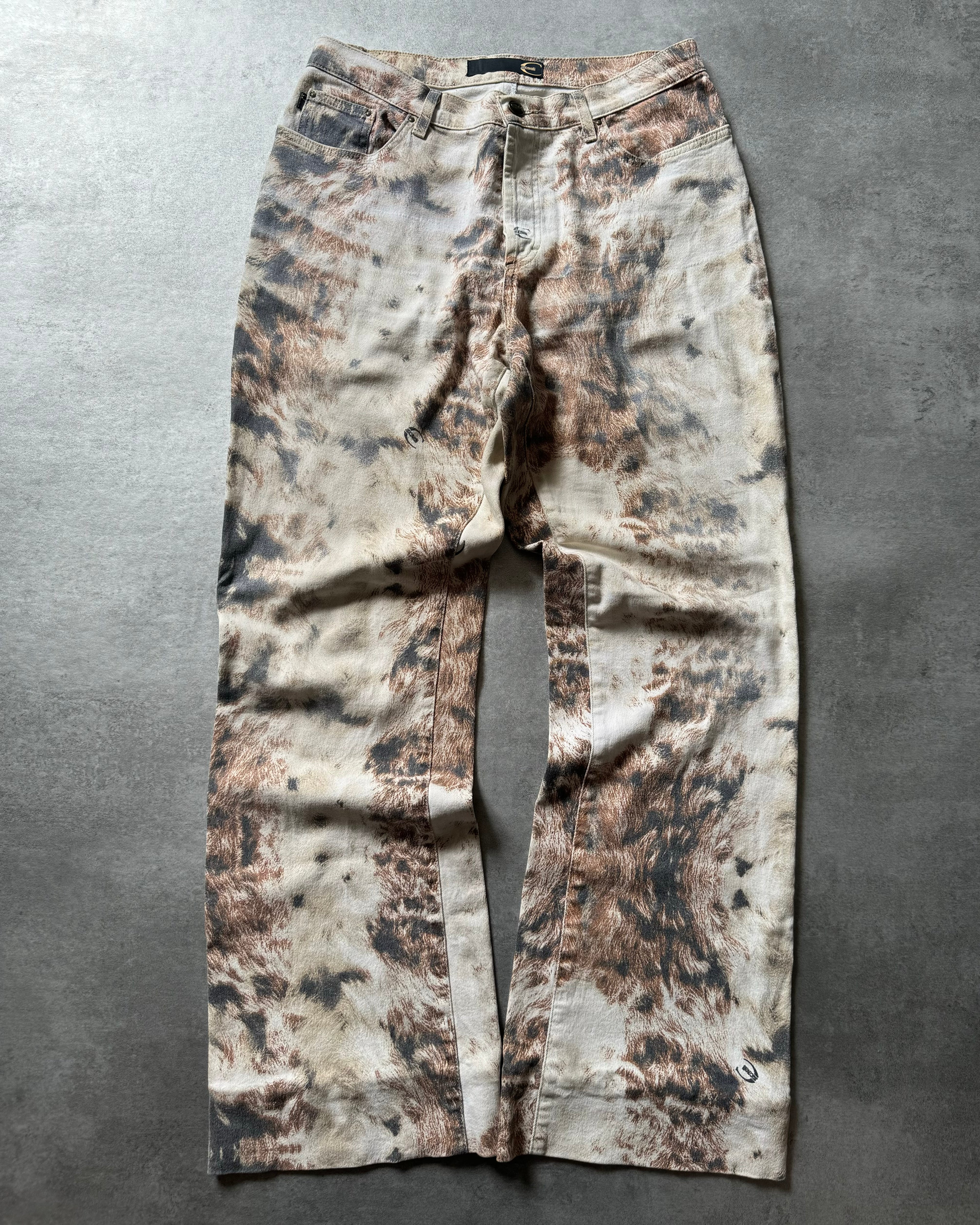 AW2003 Cavalli Animal Fur Print Cozy Pants (M) - 1