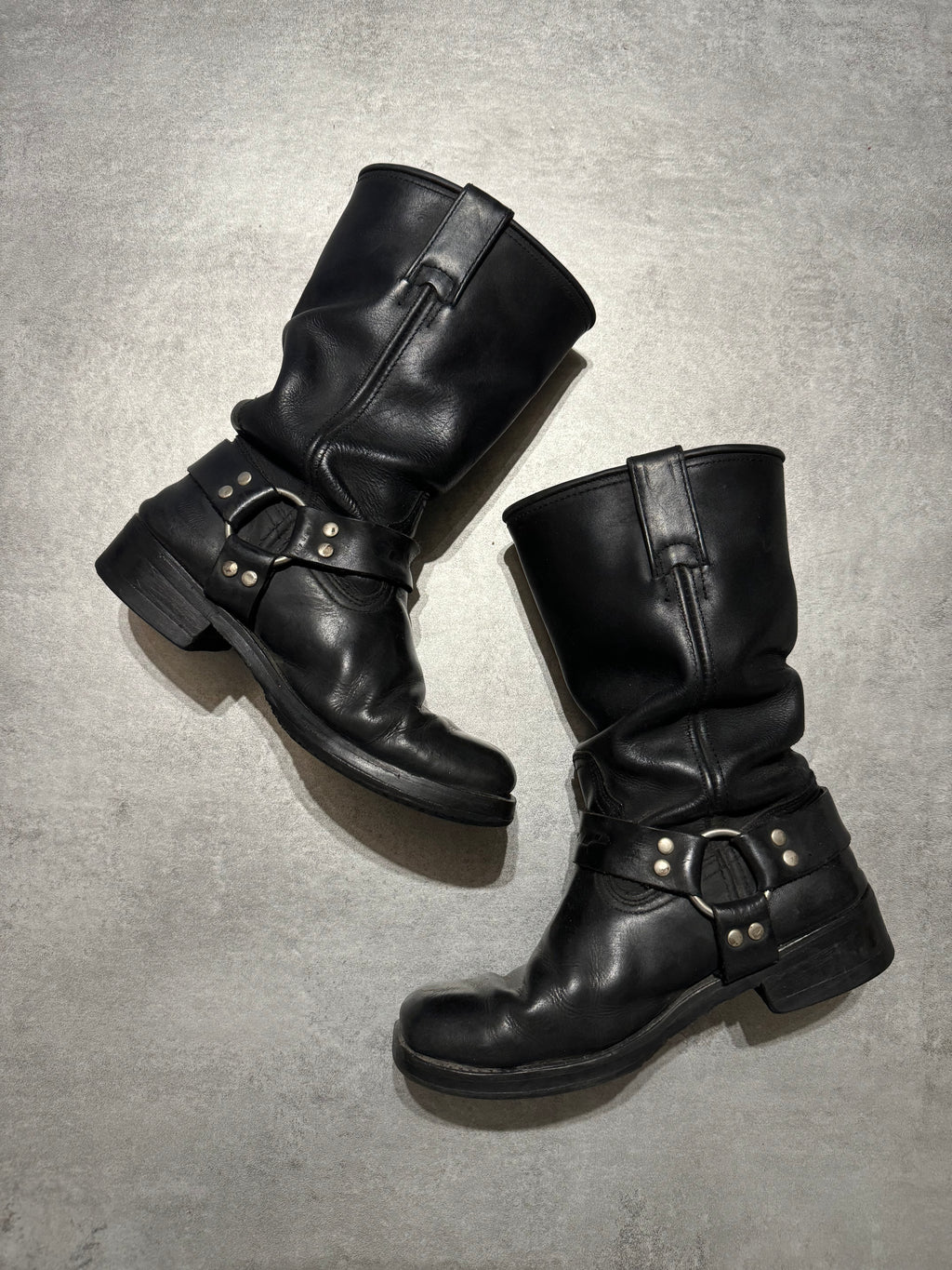 2000s DMP Moto Biker Black Ankle Boots (undefined) - 7