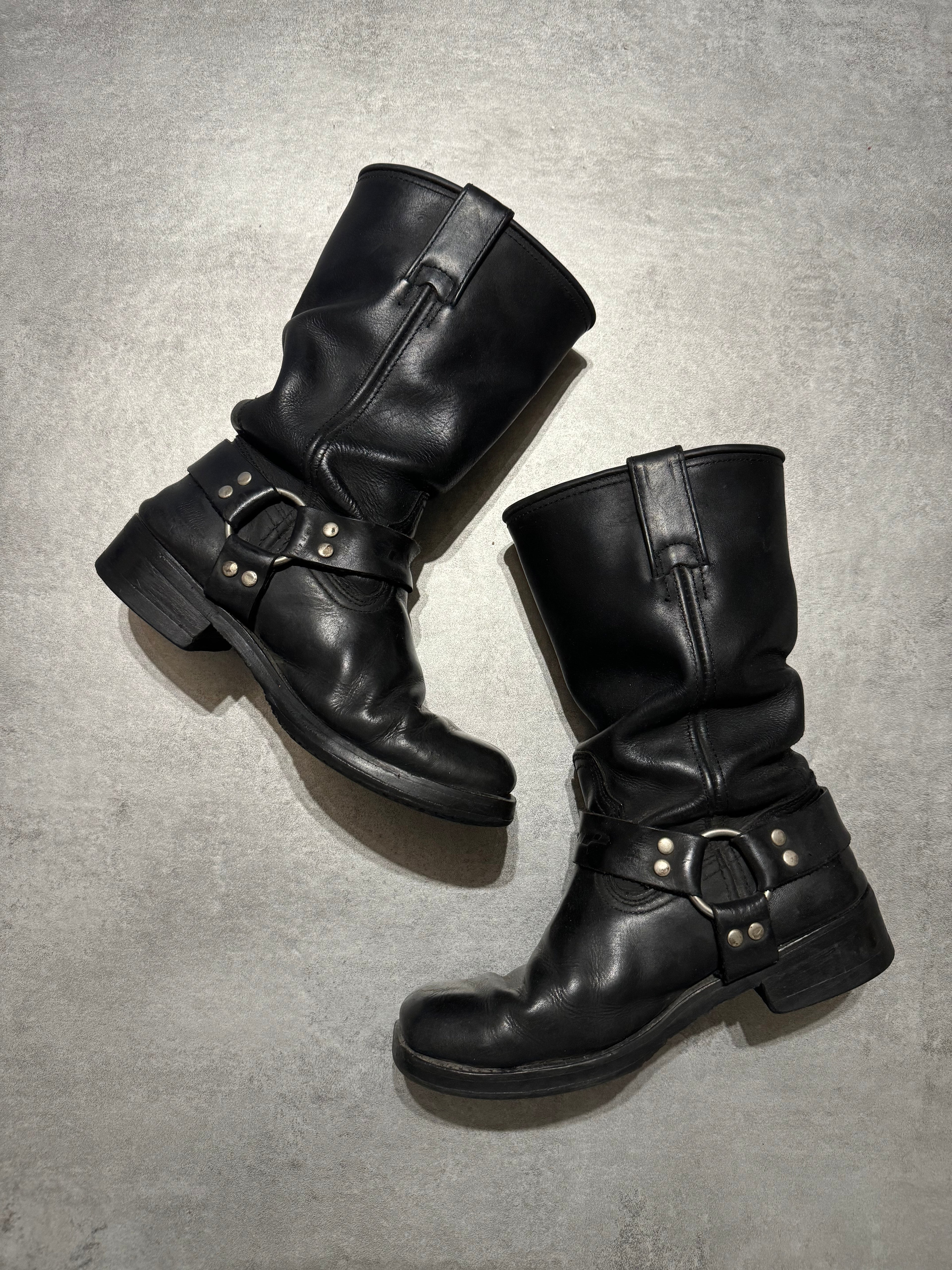2000s DMP Moto Biker Black Ankle Boots (undefined) - 7