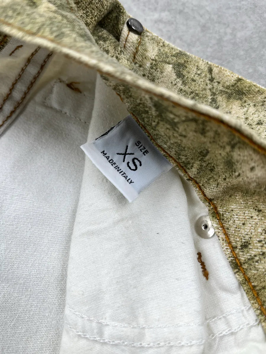 2000s Roberto Cavalli Safari Zebra Green Pants zInEhejW 12