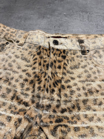 AW2000 Roberto Cavalli Leopard Relaxed Cozy Pants (L/XL) - 9