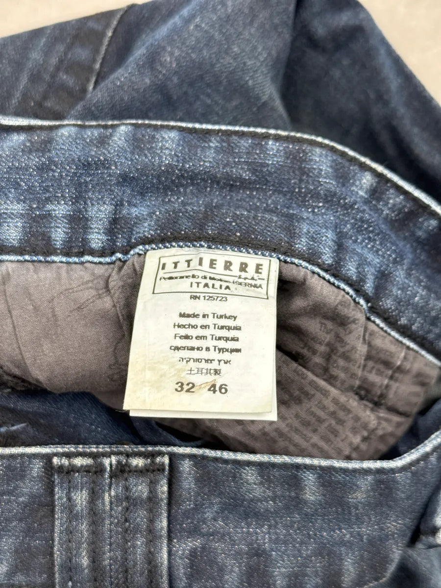 AW2010 Galliano Dark Navy Wash Denim Studded Distressed Jeans zPyNVpsD 13