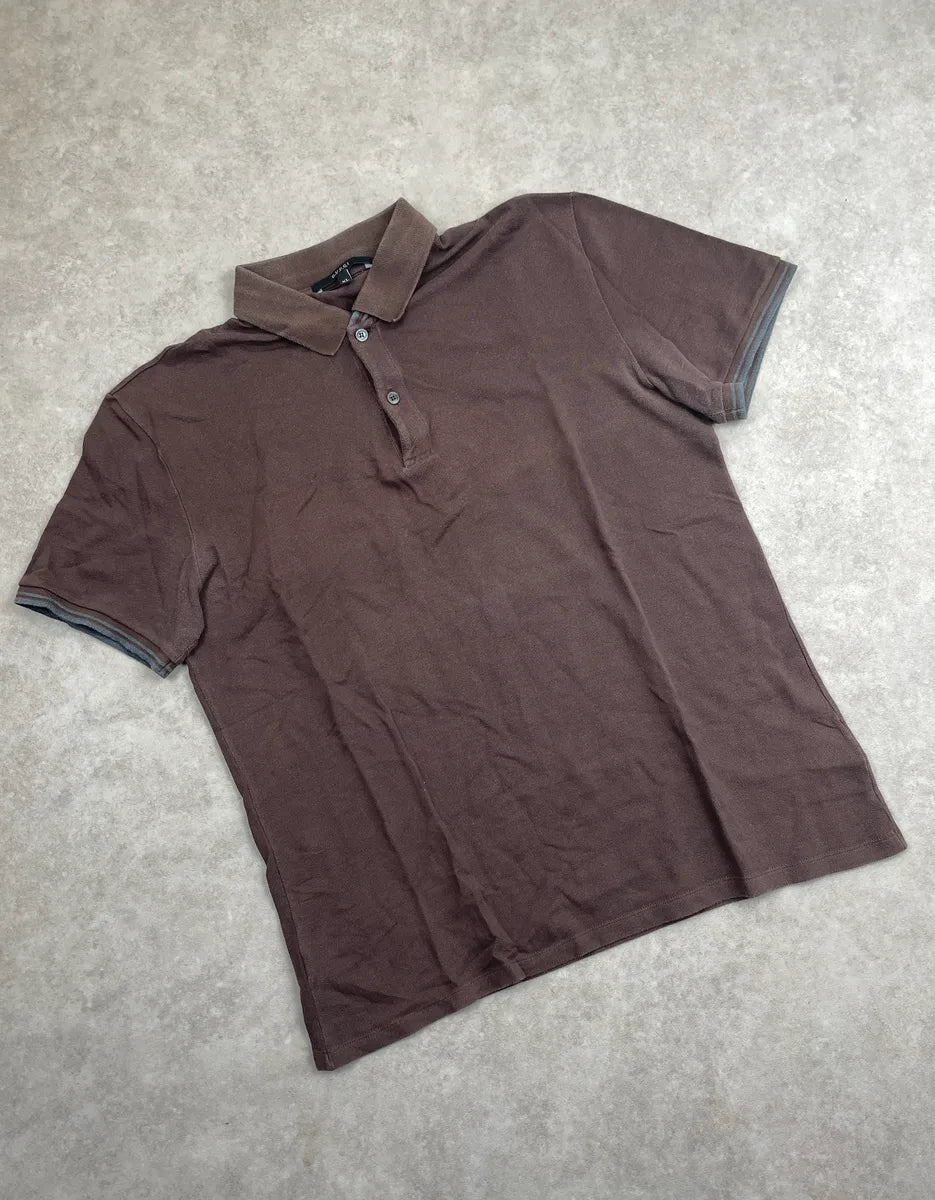 2010s Gucci Brown Stripe Polo zRJzNmBM 3