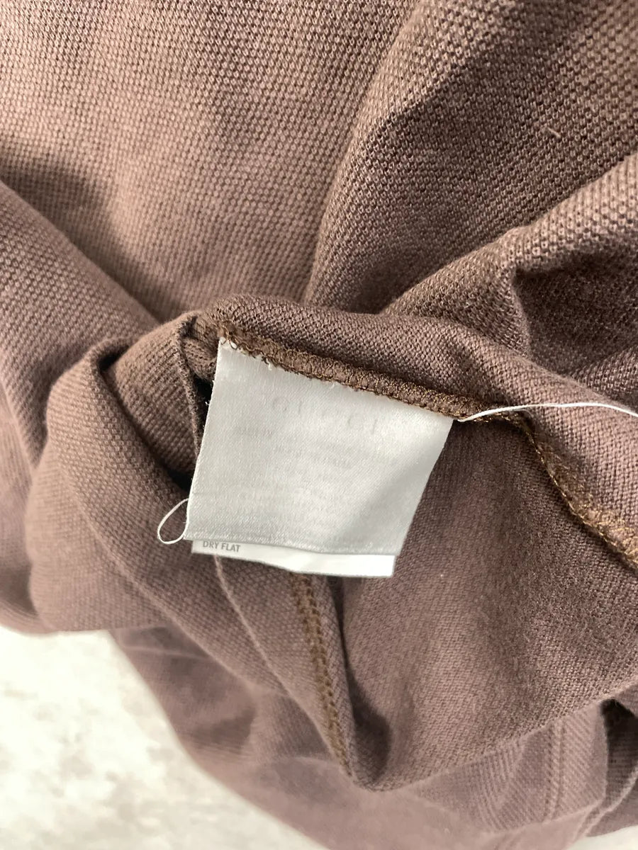 2010s Gucci Brown Stripe Polo zRJzNmBM 8
