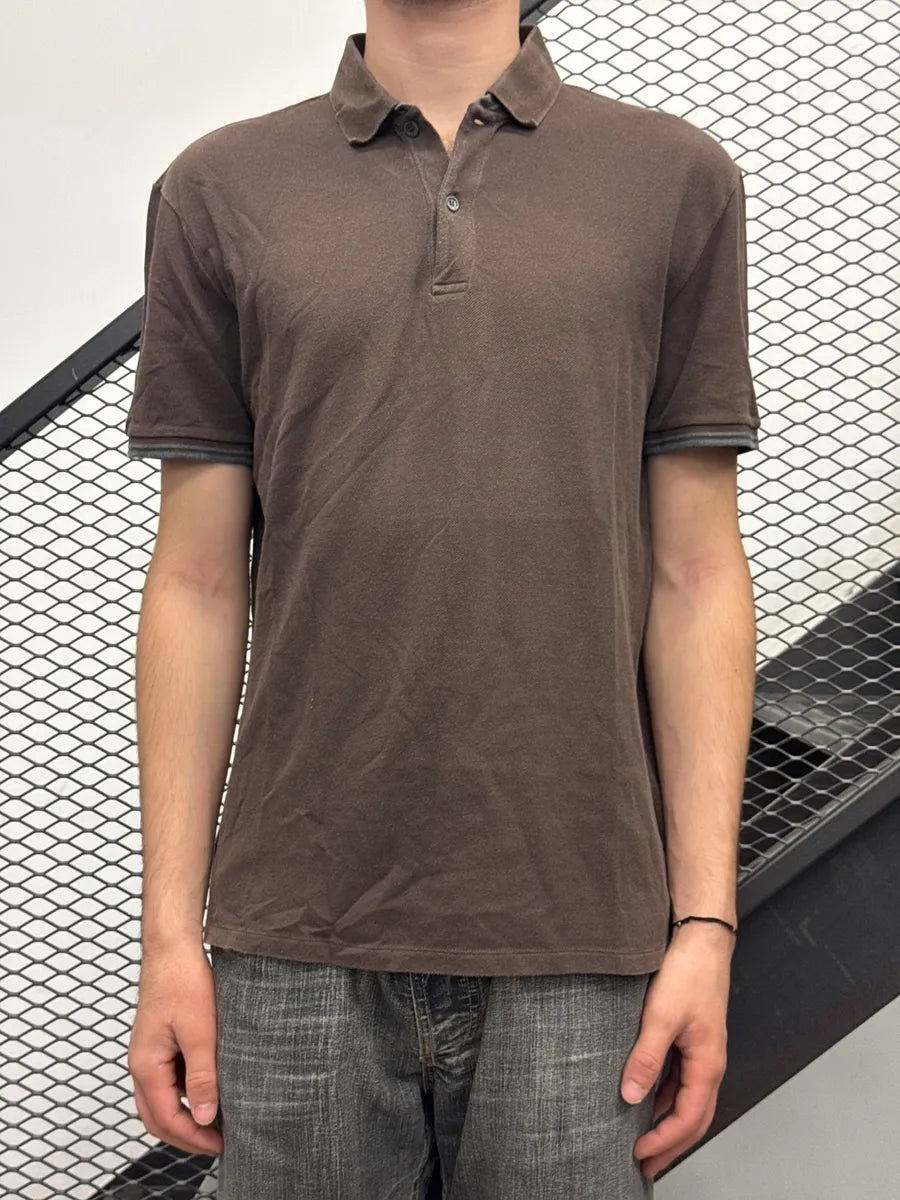 2010s Gucci Brown Stripe Polo zRJzNmBM 1
