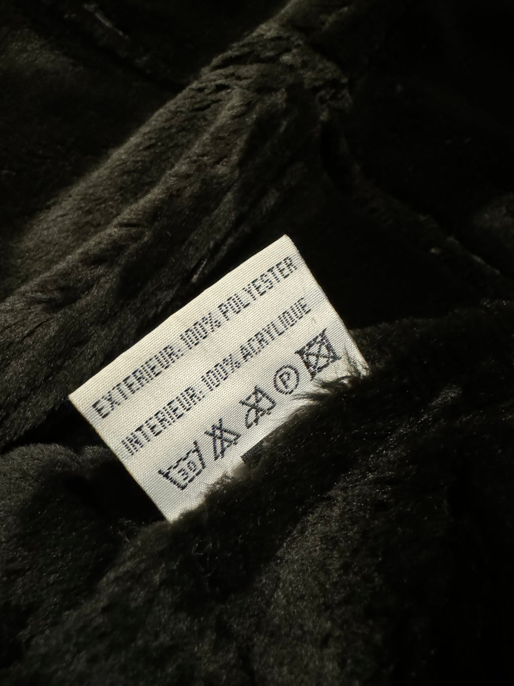 2000s Balmain Brown Faux Fur Shearling Aviator Jacket (L) - 5