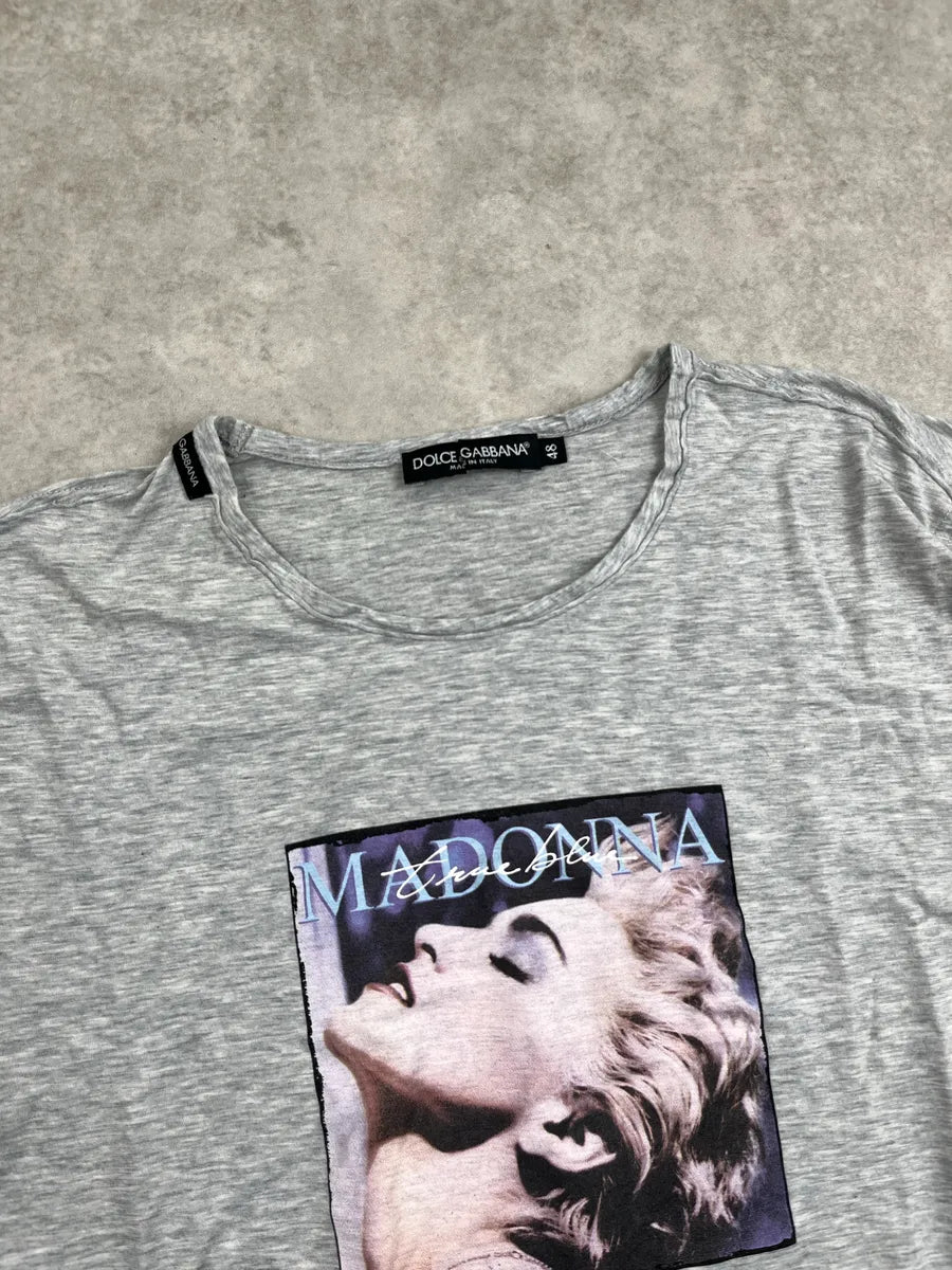 Dolce & Gabbana Grey Madonna Portrait T-Shirt zUSleUdp 6