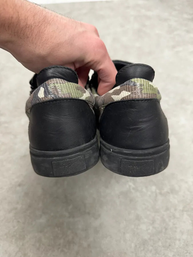 Zanotti Camo Zips Black Sneakers suKypKw 4