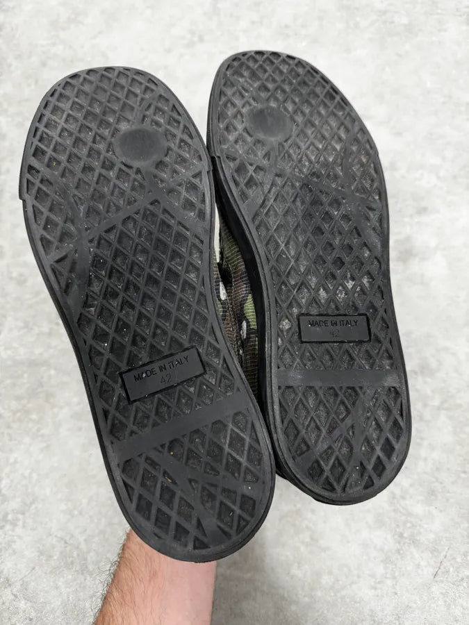 Zanotti Camo Zips Black Sneakers suKypKw 5