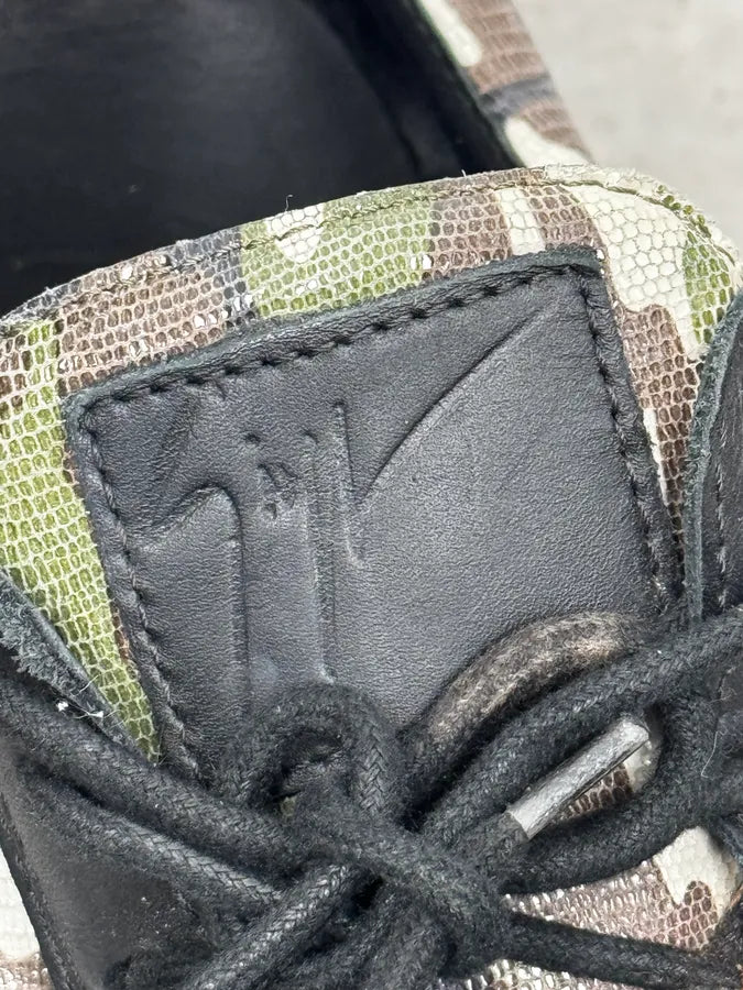 Zanotti Camo Zips Black Sneakers suKypKw 6