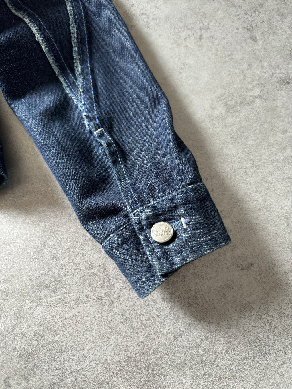 2000s Marithé + François Girbaud Modern Symmetrical Denim Jacket (S) - 6