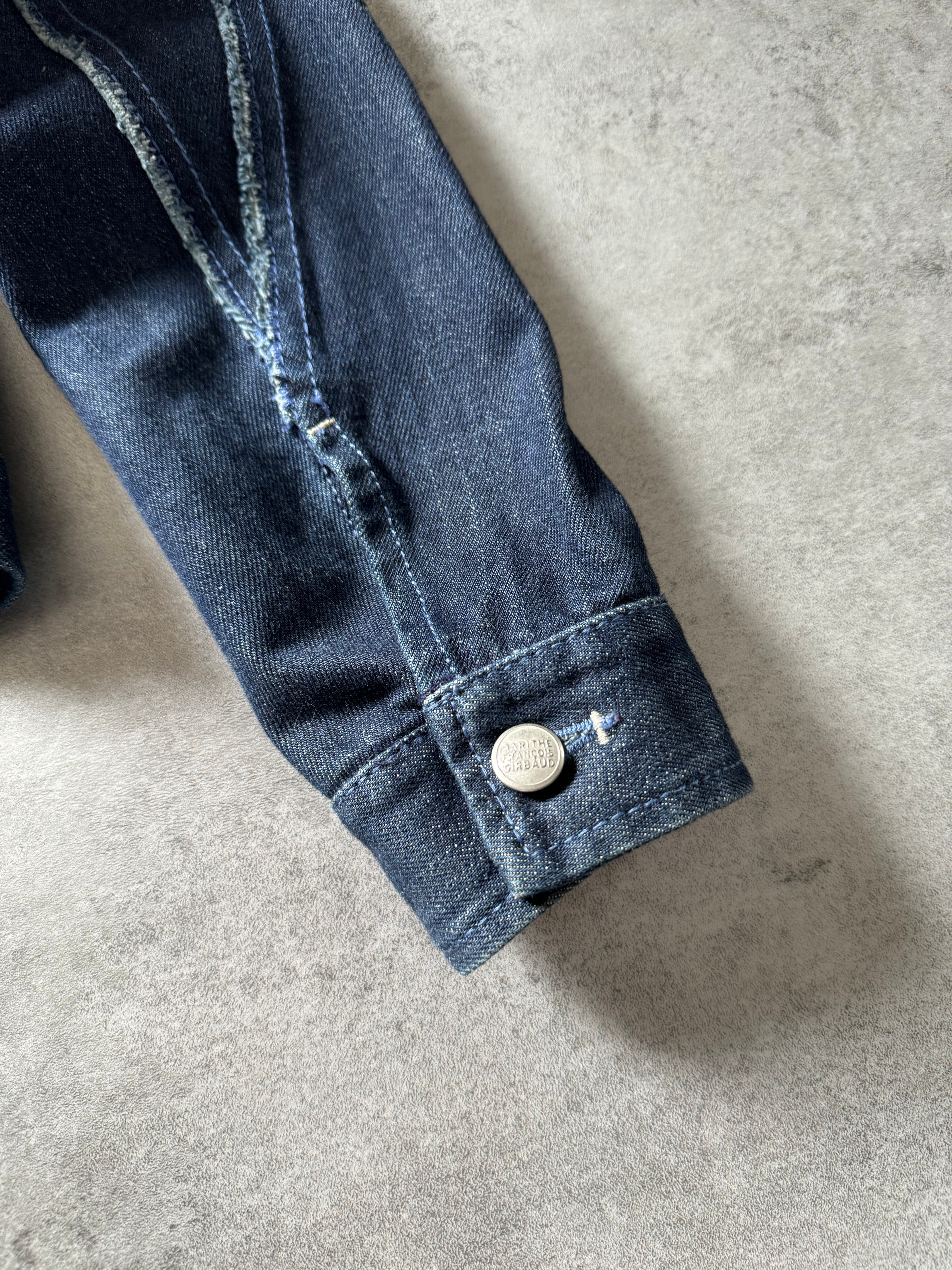 2000s Marithé + François Girbaud Modern Symmetrical Denim Jacket (S) - 6