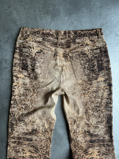 AW2000 Roberto Cavalli Sand Erosion Pants  (S) - 6