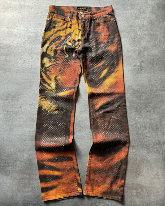 FW2000 Roberto Cavalli Savage Tiger Pants (S) - 1