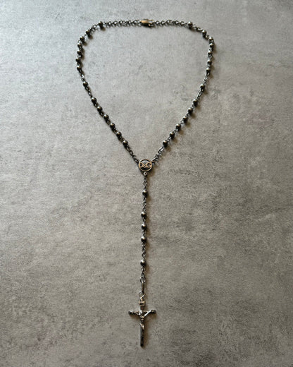 Dolce & Gabbana Silver Rosary Necklace  (OS) - 1