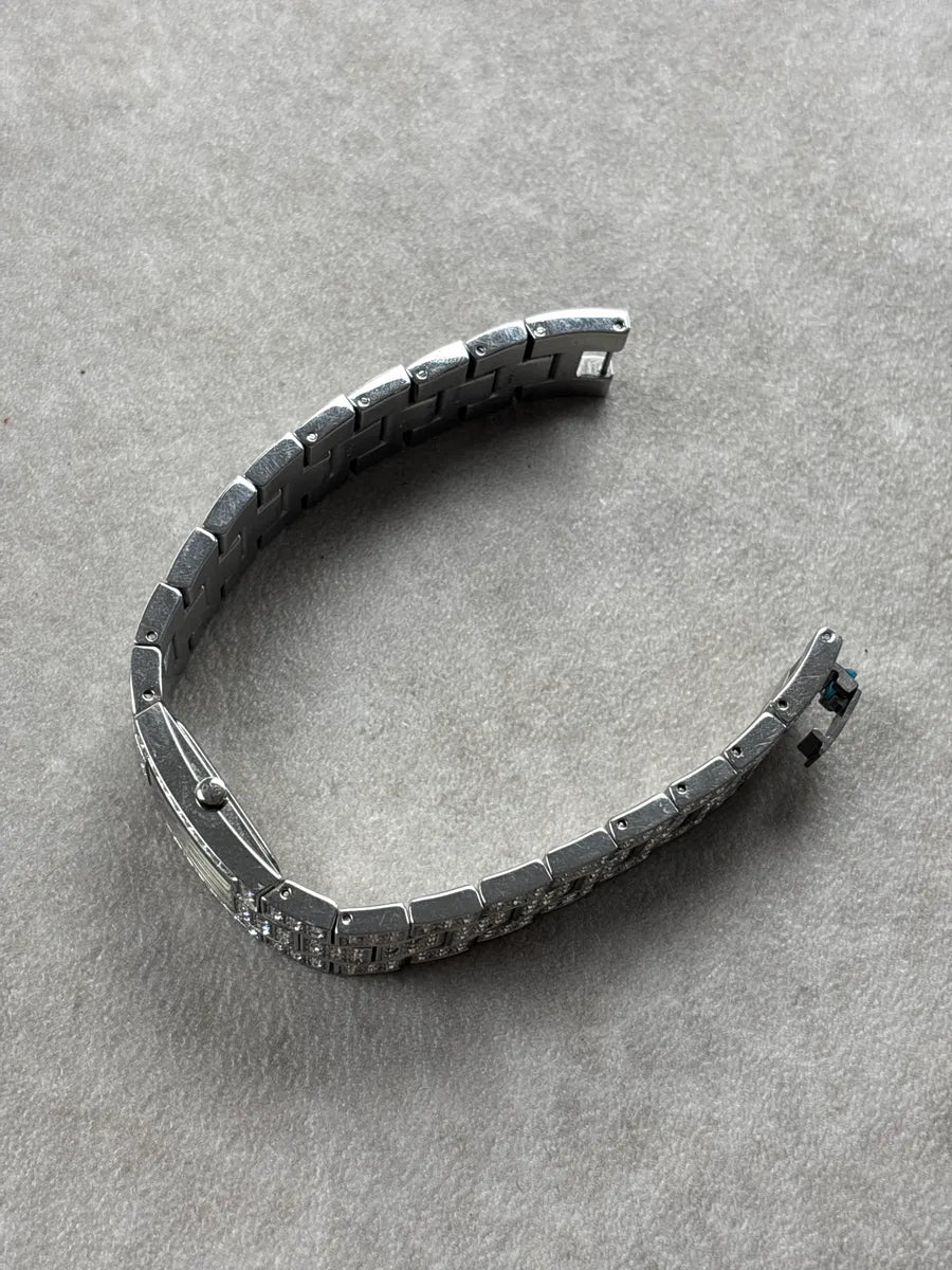 Dolce & Gabbana Silver All-Over Embellished Bracelet Watch zrcaxizS 4