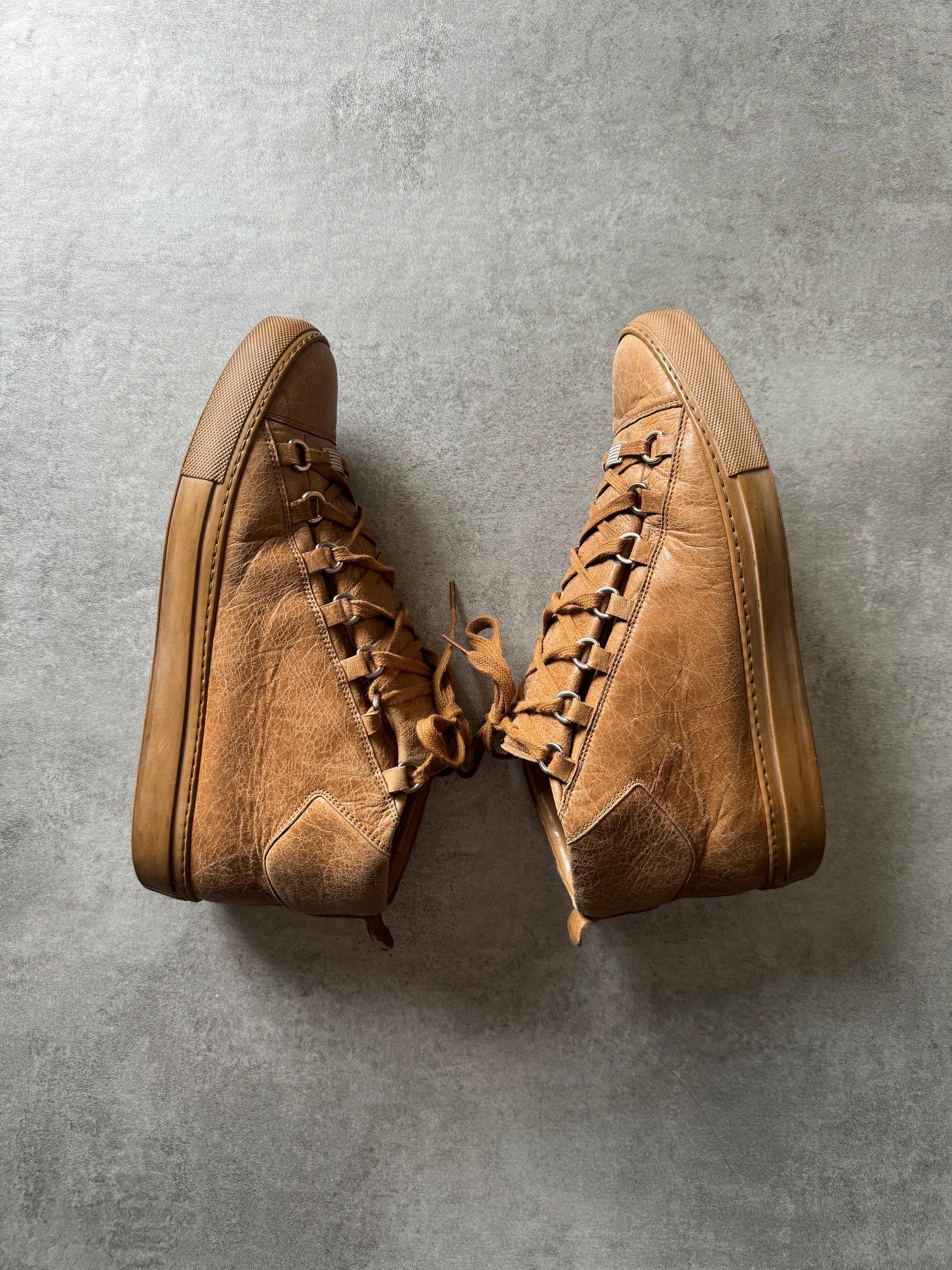 Balenciaga Arena High Camel Leather (40) - 4