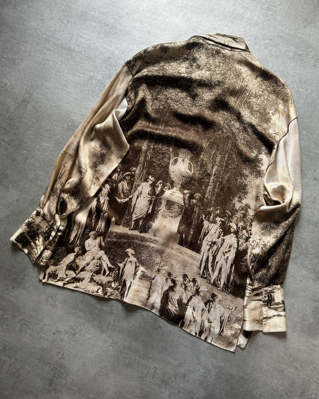 SS1996 Roberto Cavalli Silk Relaxed Medieval Shirt (M) - 2