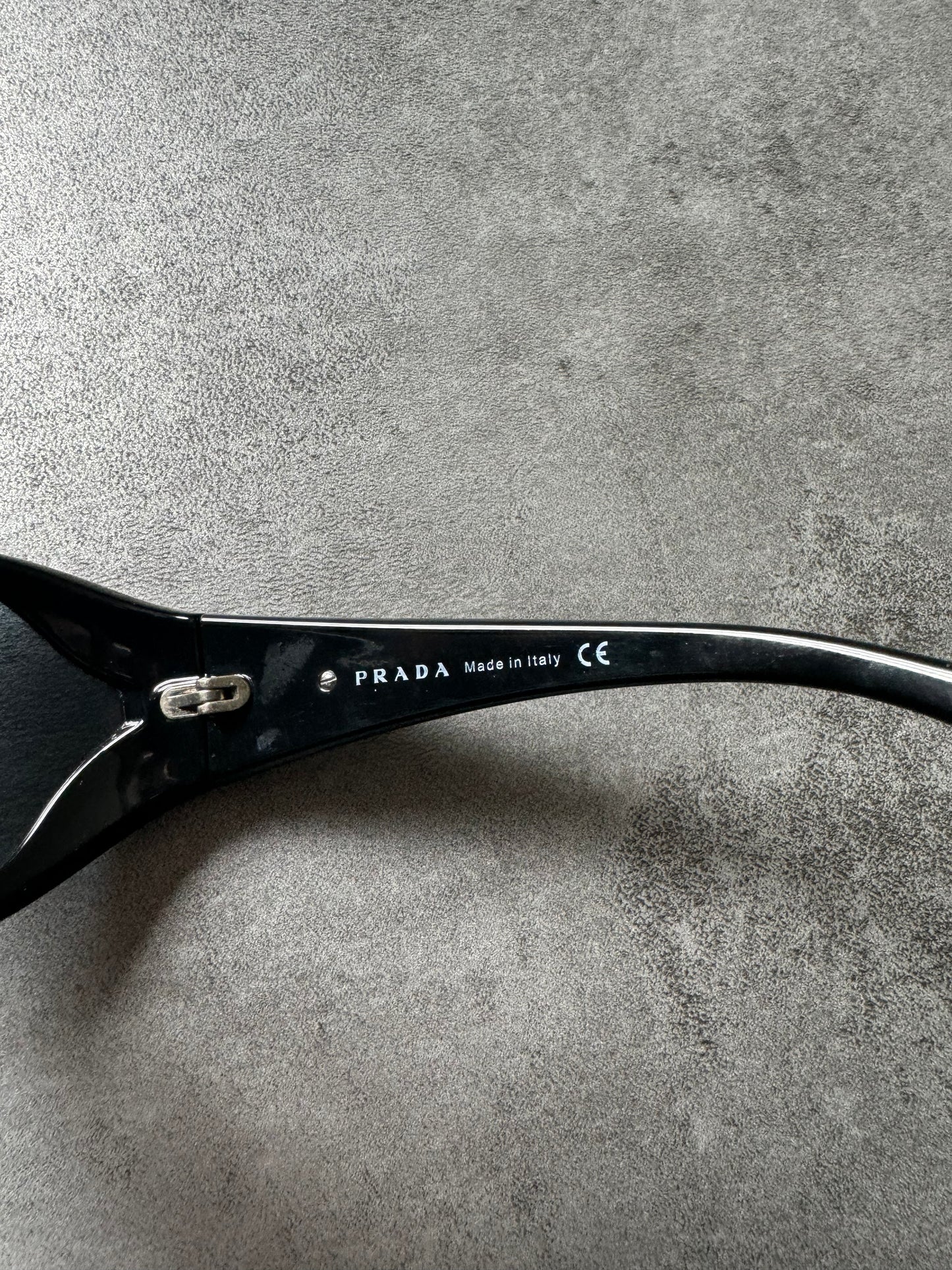 Prada Black Futuristic Sunglasses (OS) - 5