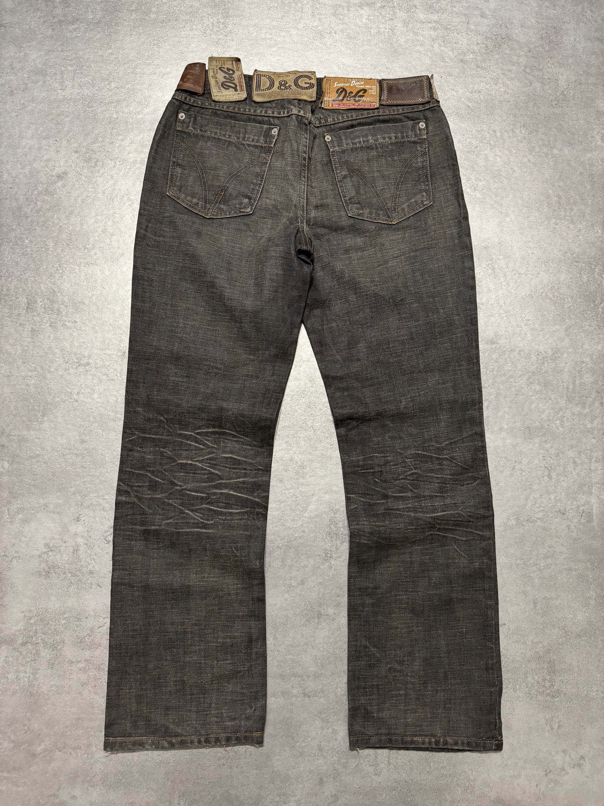 AW2003 Dolce & Gabbana 10 Tags Denim Raw Grey Jeans (M) – Dolce 
