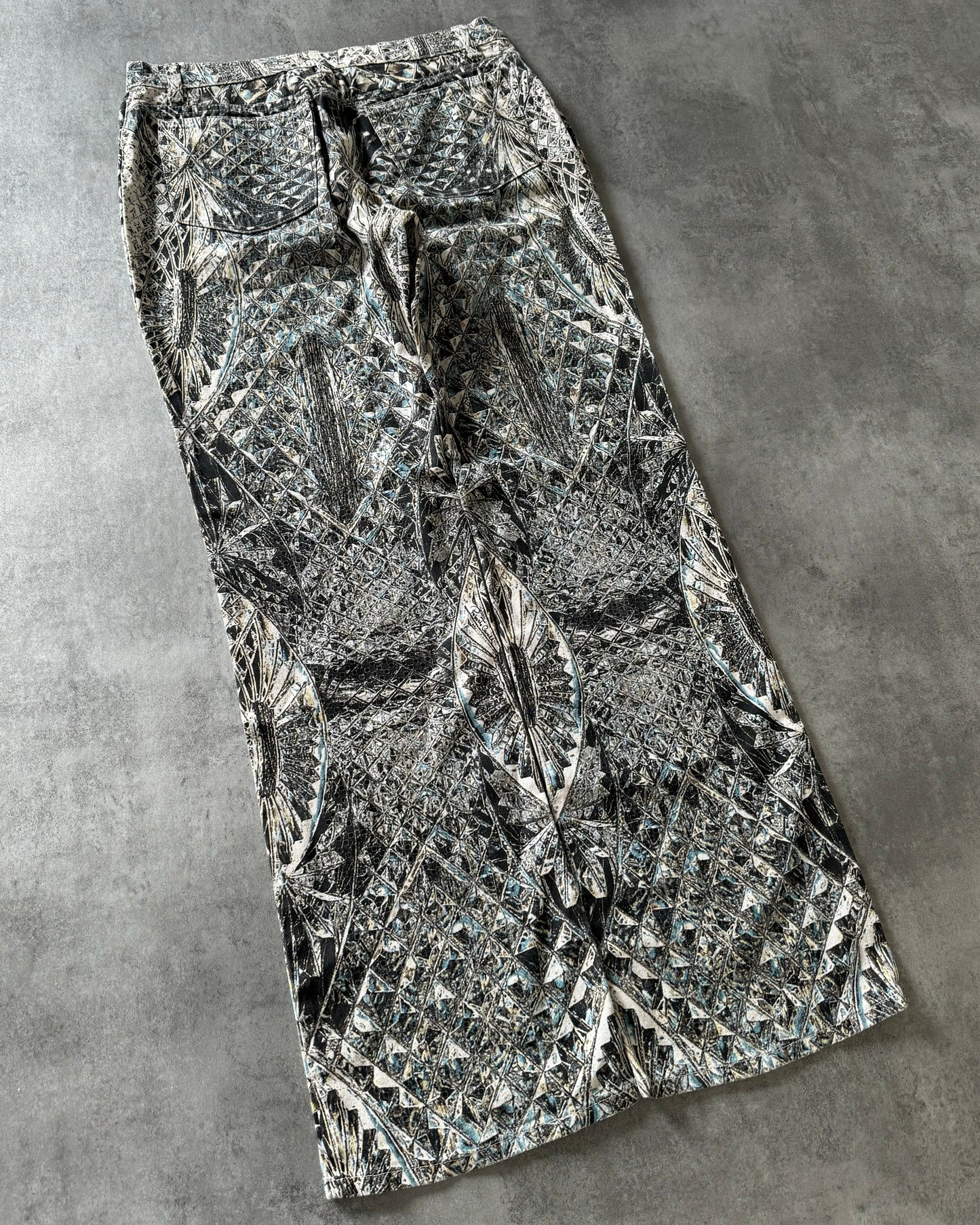 AW1999 Roberto Cavalli Logical Diamond Dynasty Pants (M) - 3