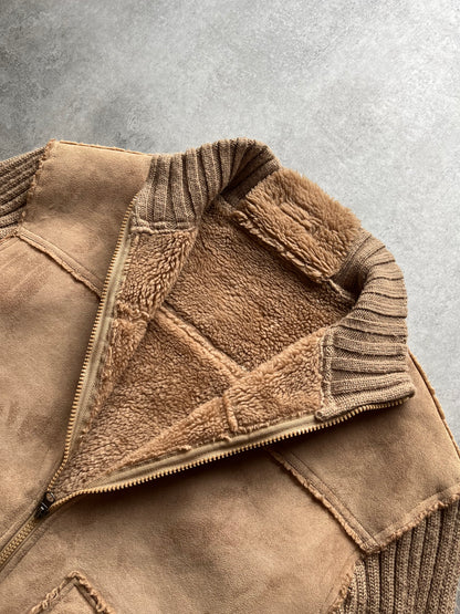 2000s Prada Versatile Camel Cozy Zip-Up (L) - 7