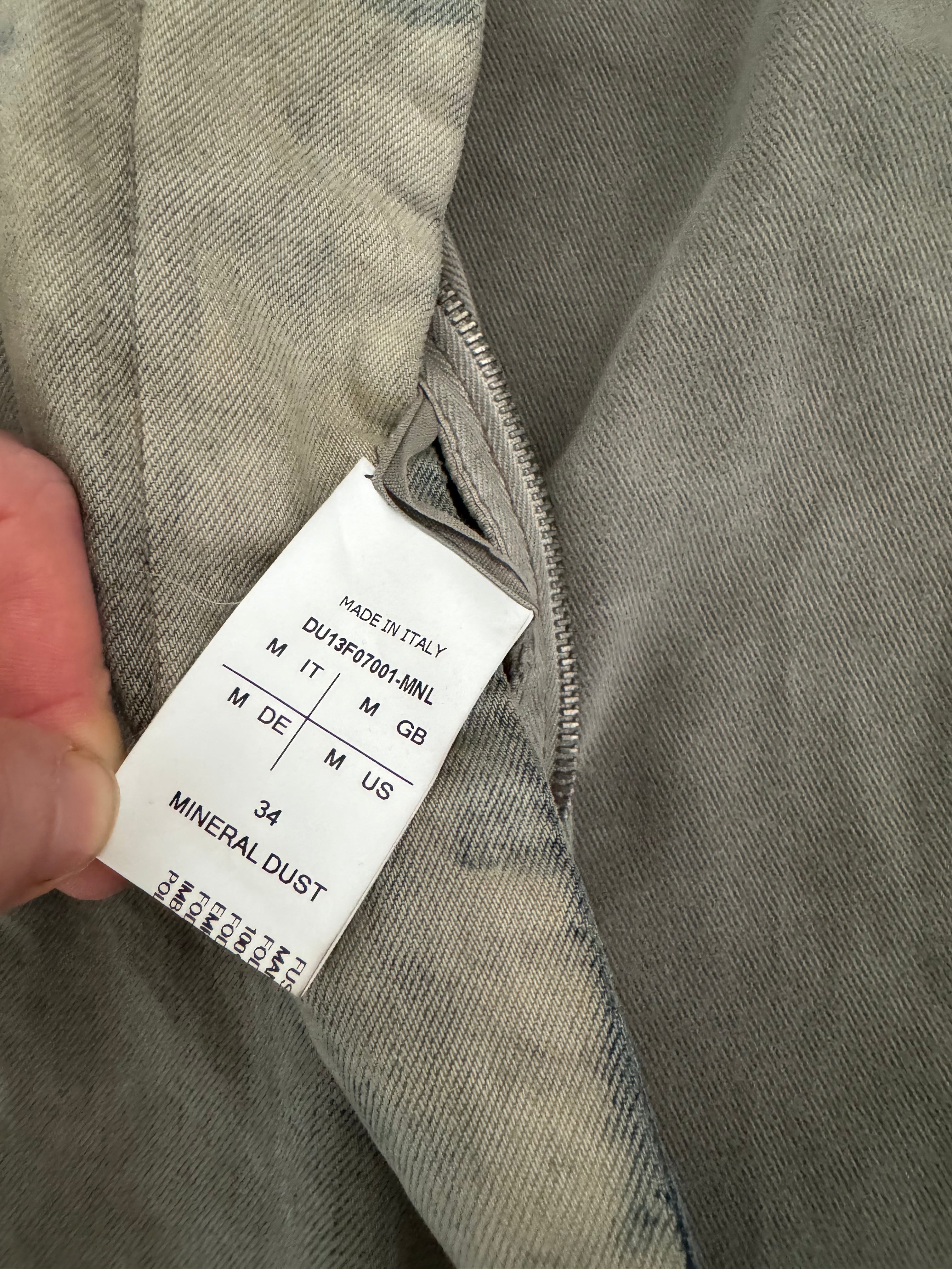 Rick Owens Slave Mineral Dust Jacket  (M) - 6