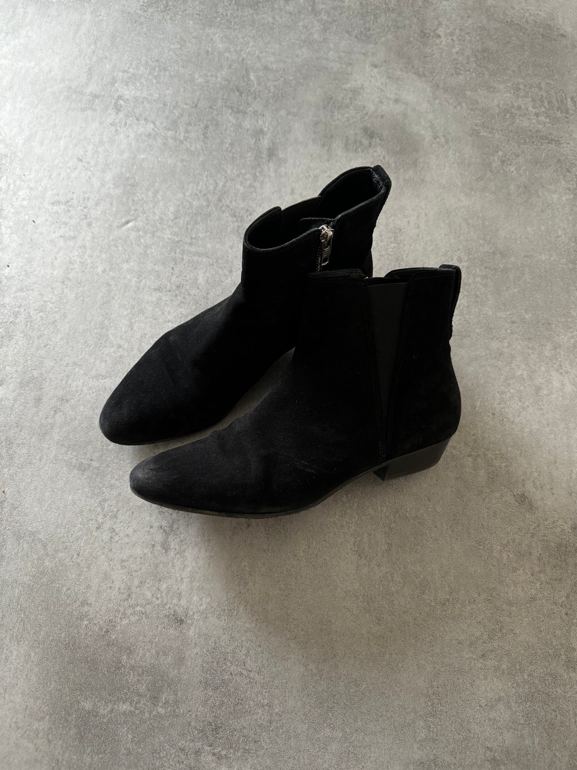 Isabel Marant Etoile Black Suede Boots  (38) - 4