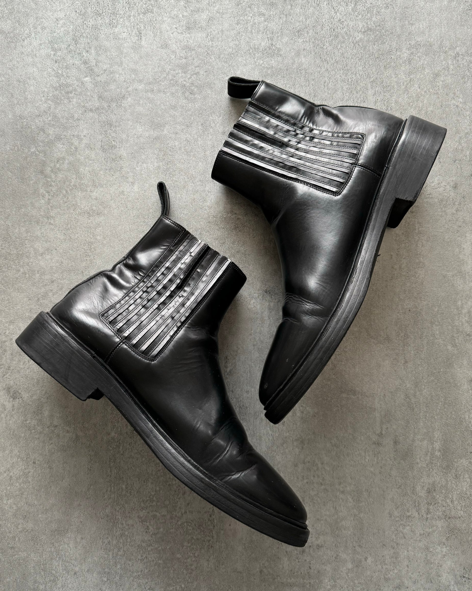 Balenciaga Chelsea Ankle Leather Boots (45,5) - 3