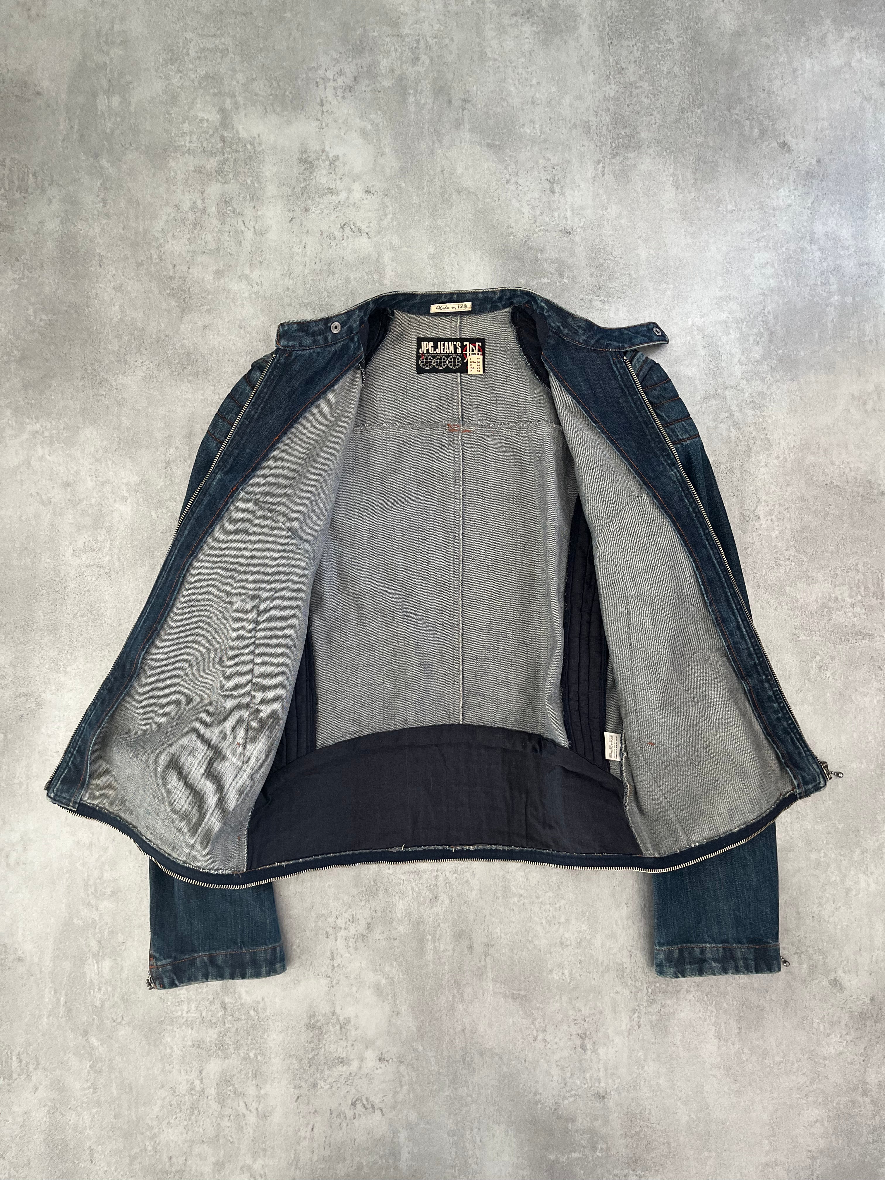 2000s Jean Paul Gaultier Rockstar Denim Jacket (M) - 4