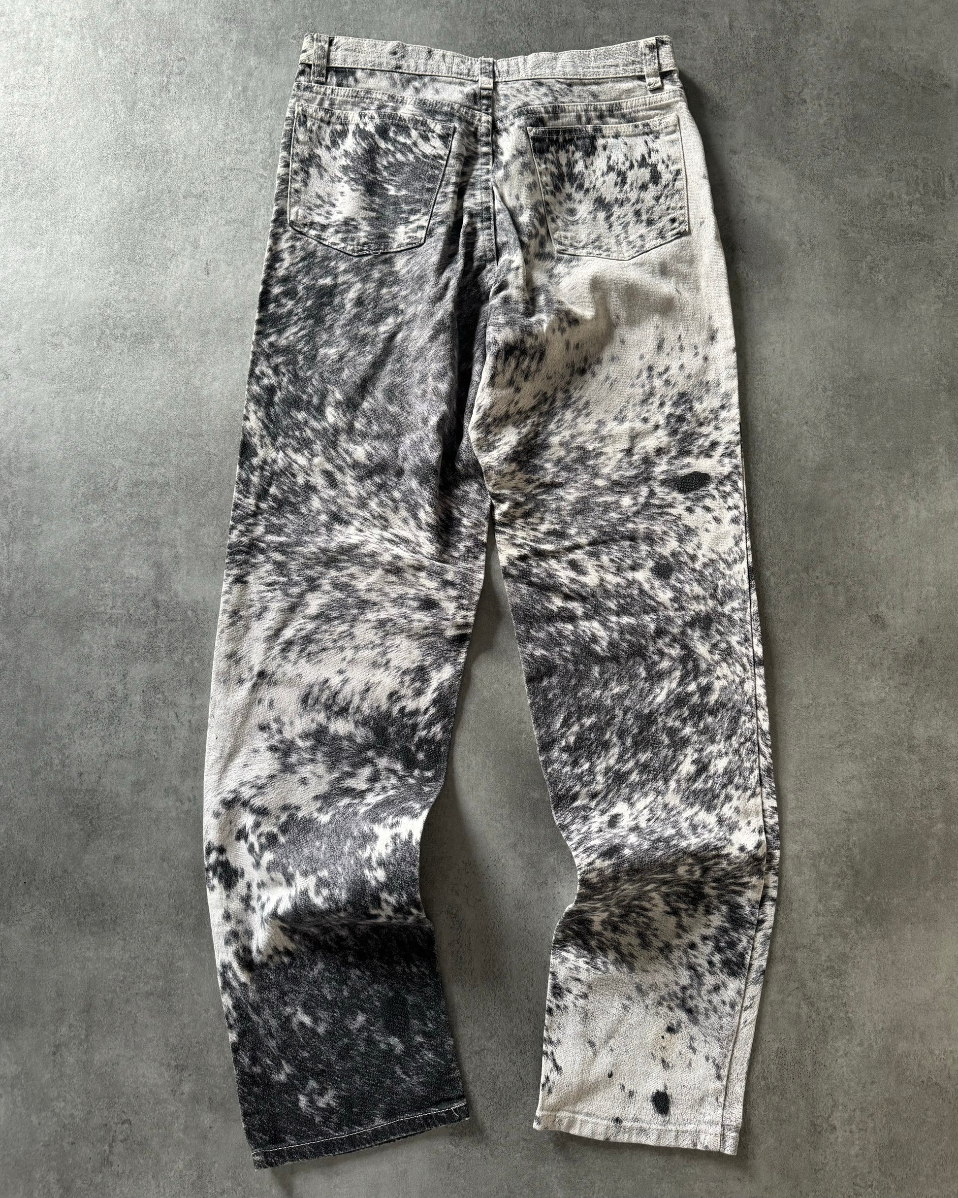 FW1999 Roberto Cavalli Furry Cawprint Movement Pants (S) - 2