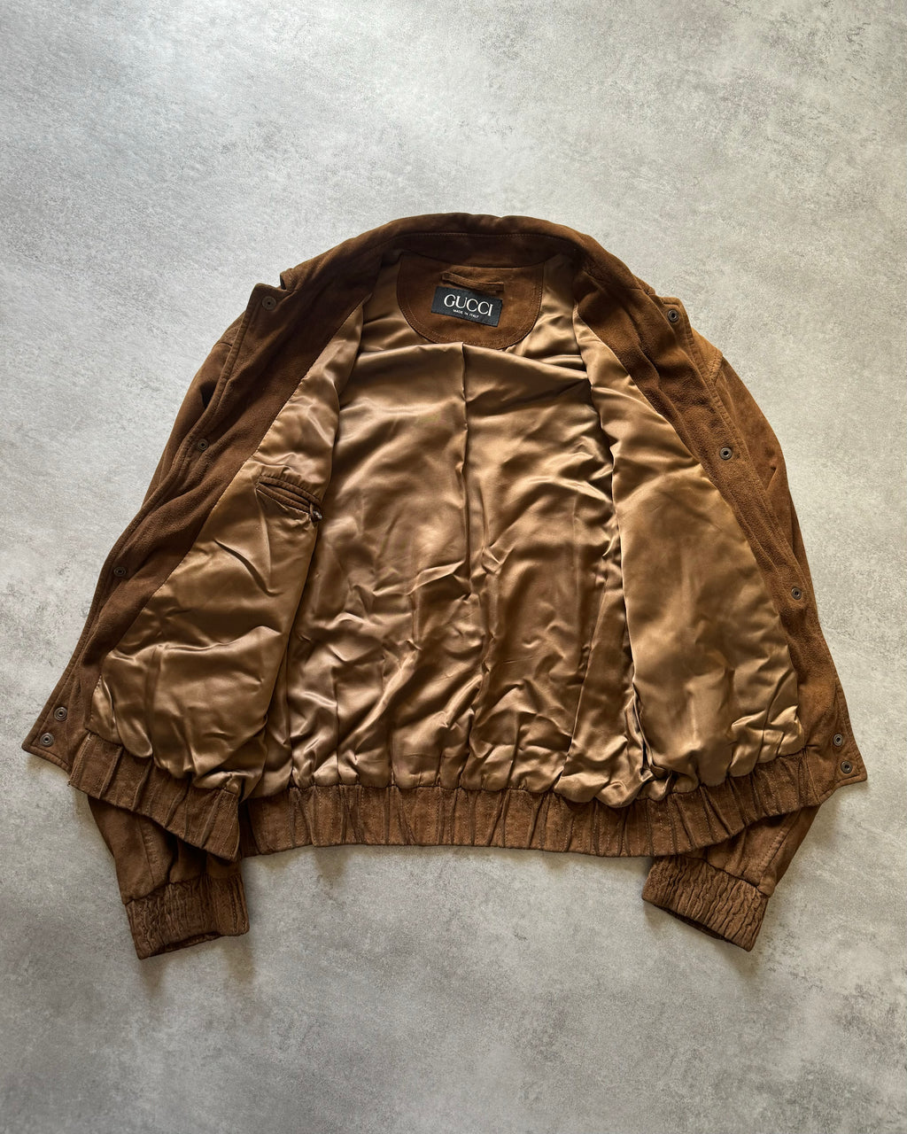 1990s Gucci by Daniel Day Camel Suede Jacket  (L) - 4