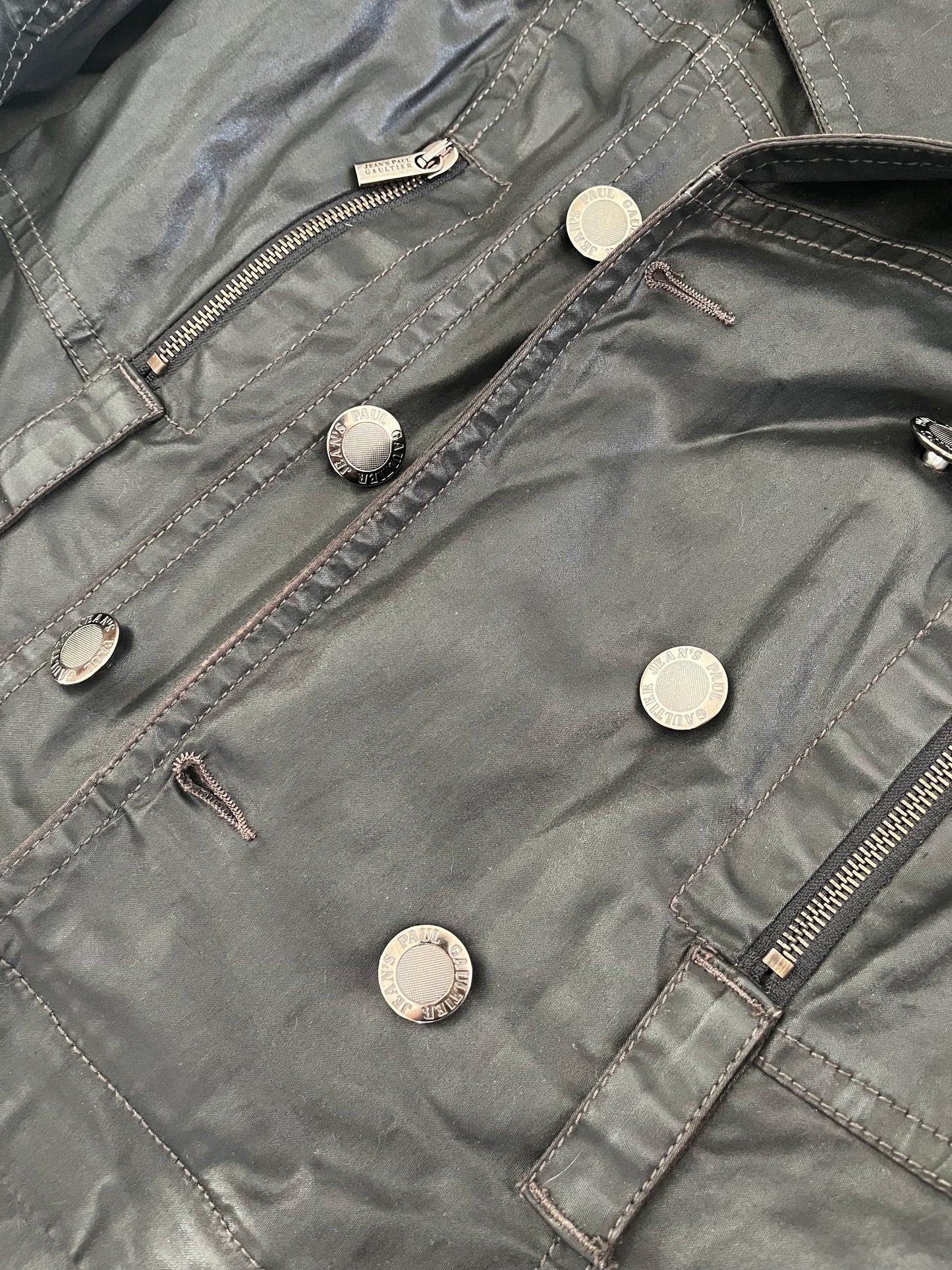 2000s' Jean Paul Gaultier Cargo Detachable Trench Jacket (S) (S) - 9