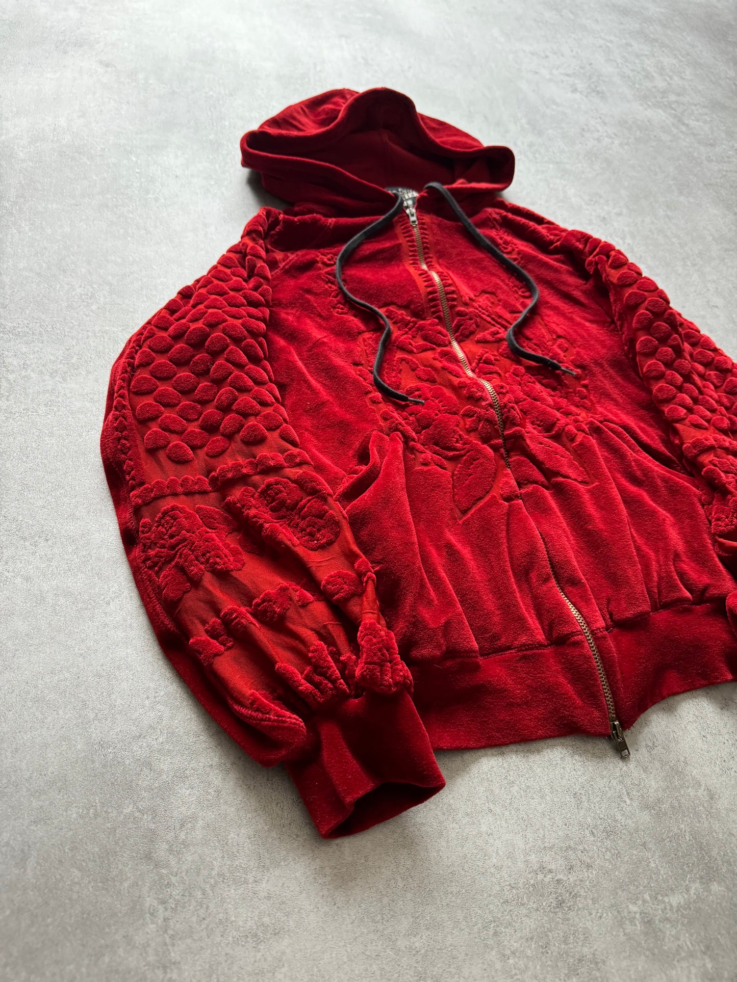 2000s Jean Paul Gaultier Red Elite Threads Emporium Sweater (XS) - 8