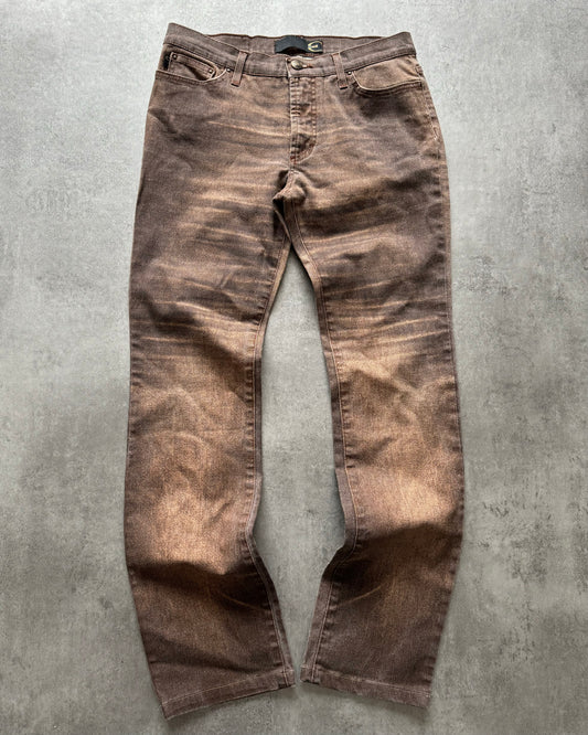 SS2004 Cavalli Astro Brown Faded Pants (XS) - 1