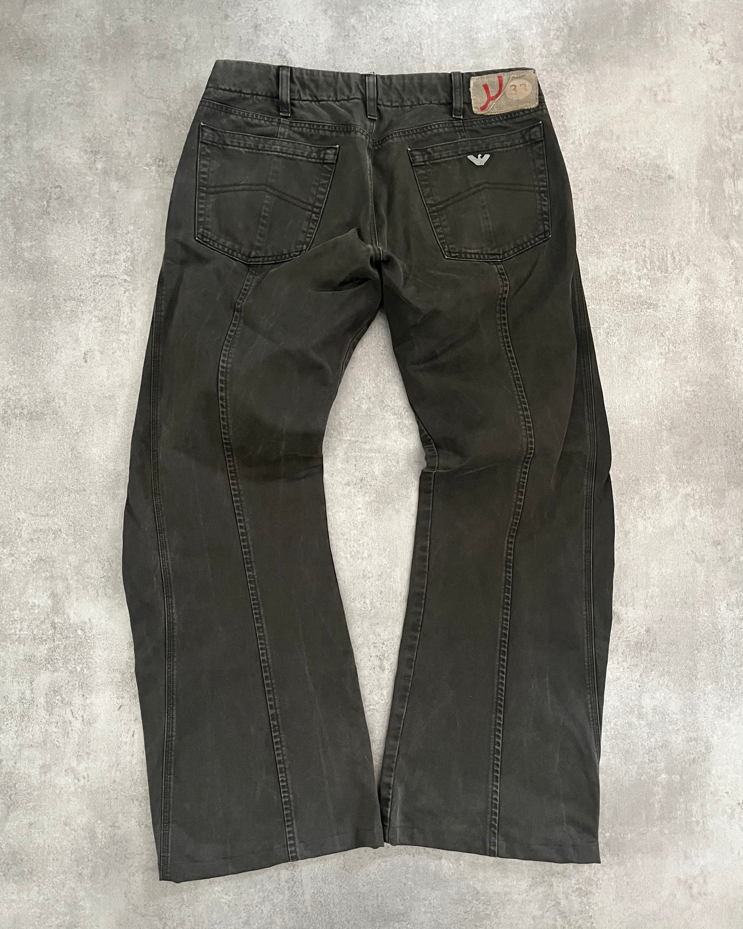 AW2005 Armani Structured Relaxed Pants (S) - 2