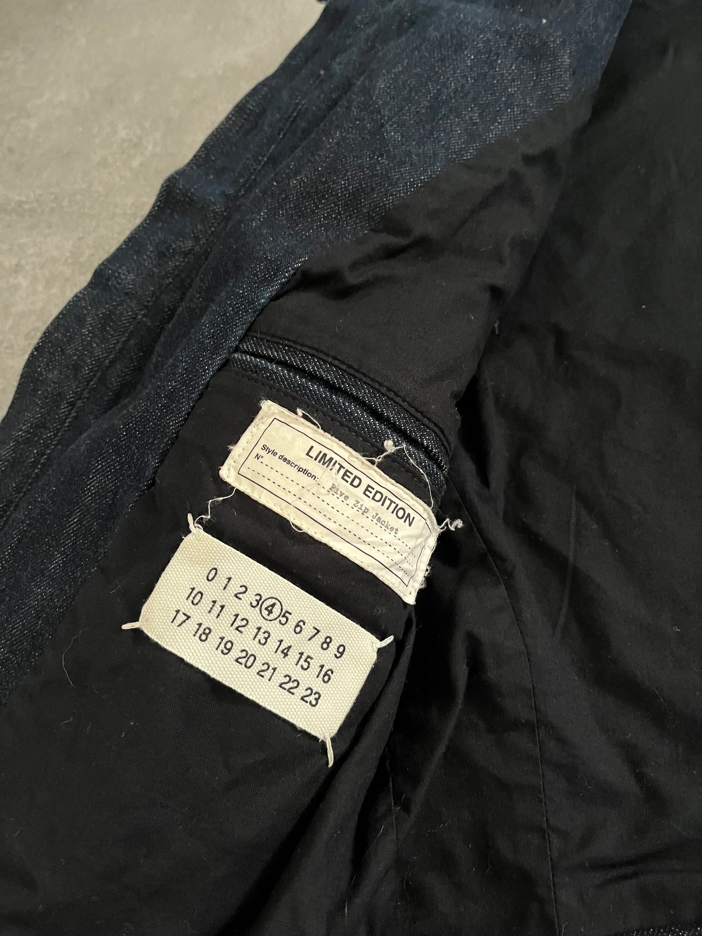 SS2011 Maison Margiela Denim 5 Zips Jacket (XS) - 8