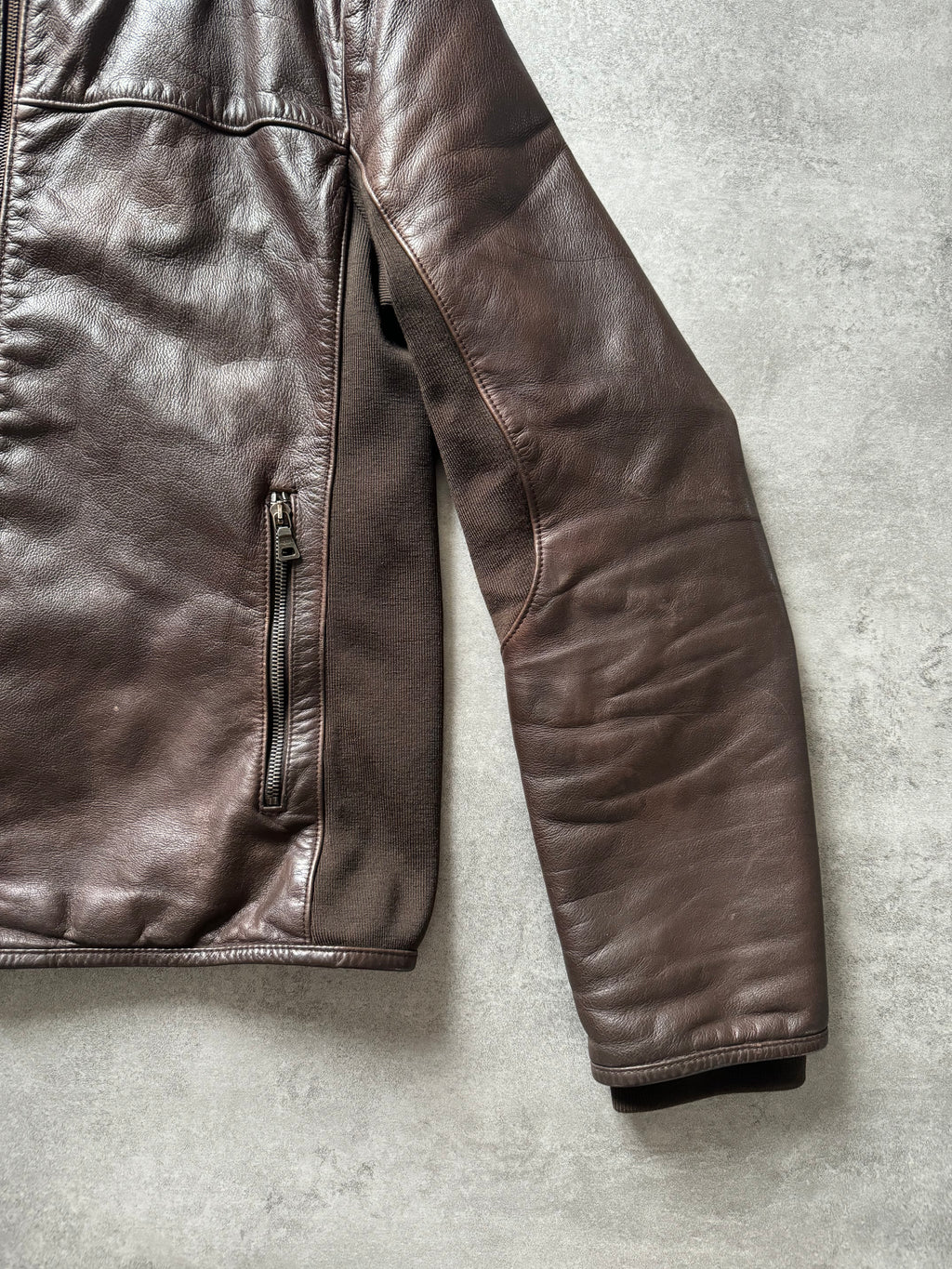 AW2007 Prada Hybride Italian Leather Jacket (L) - 9