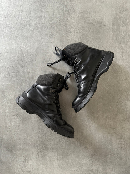 AW1999 Prada High Top Vibram Leather Boots  (40,5) - 2