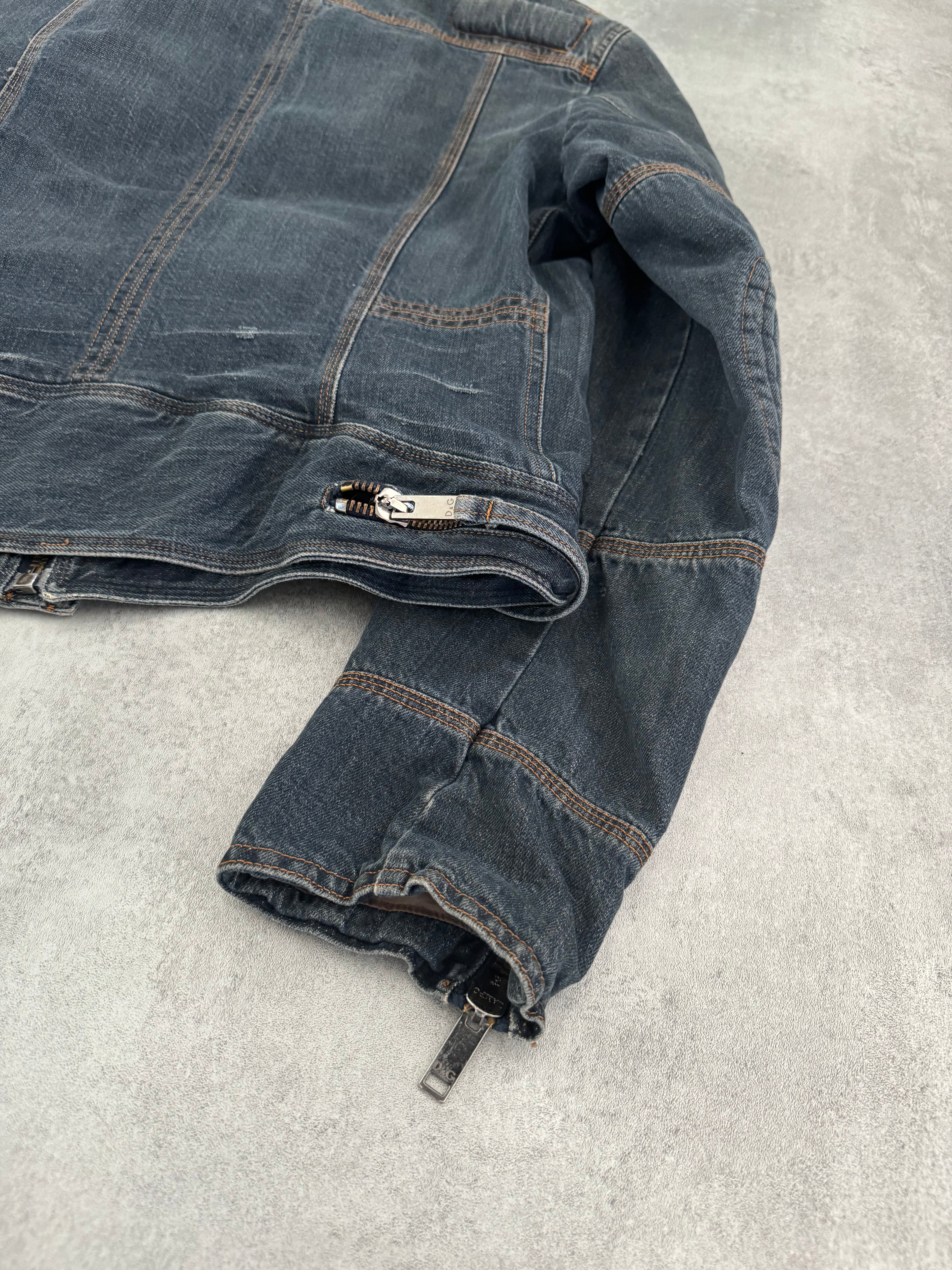 AW2004 Dolce & Gabbana Azure Utility Zipperwear  (M) - 5